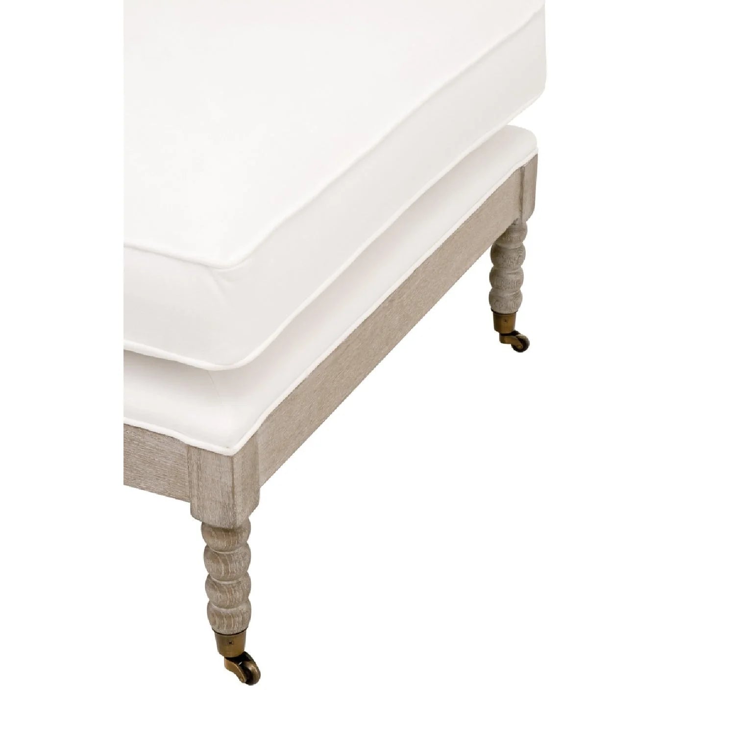 Luxury Solid Oak Chaise Lounge Modern Italian Style for Villa