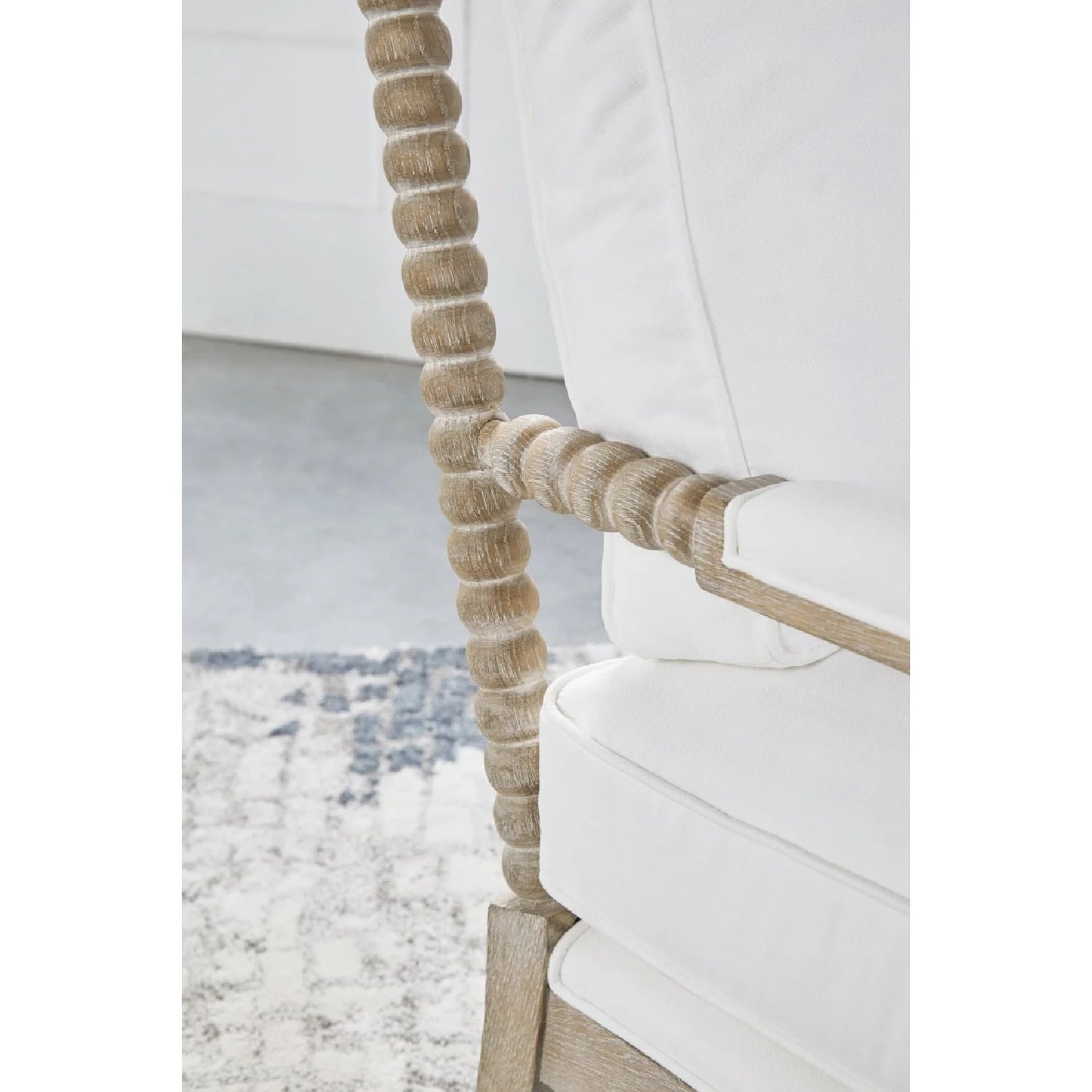 Luxury Solid Oak Chaise Lounge Modern Italian Style for Villa