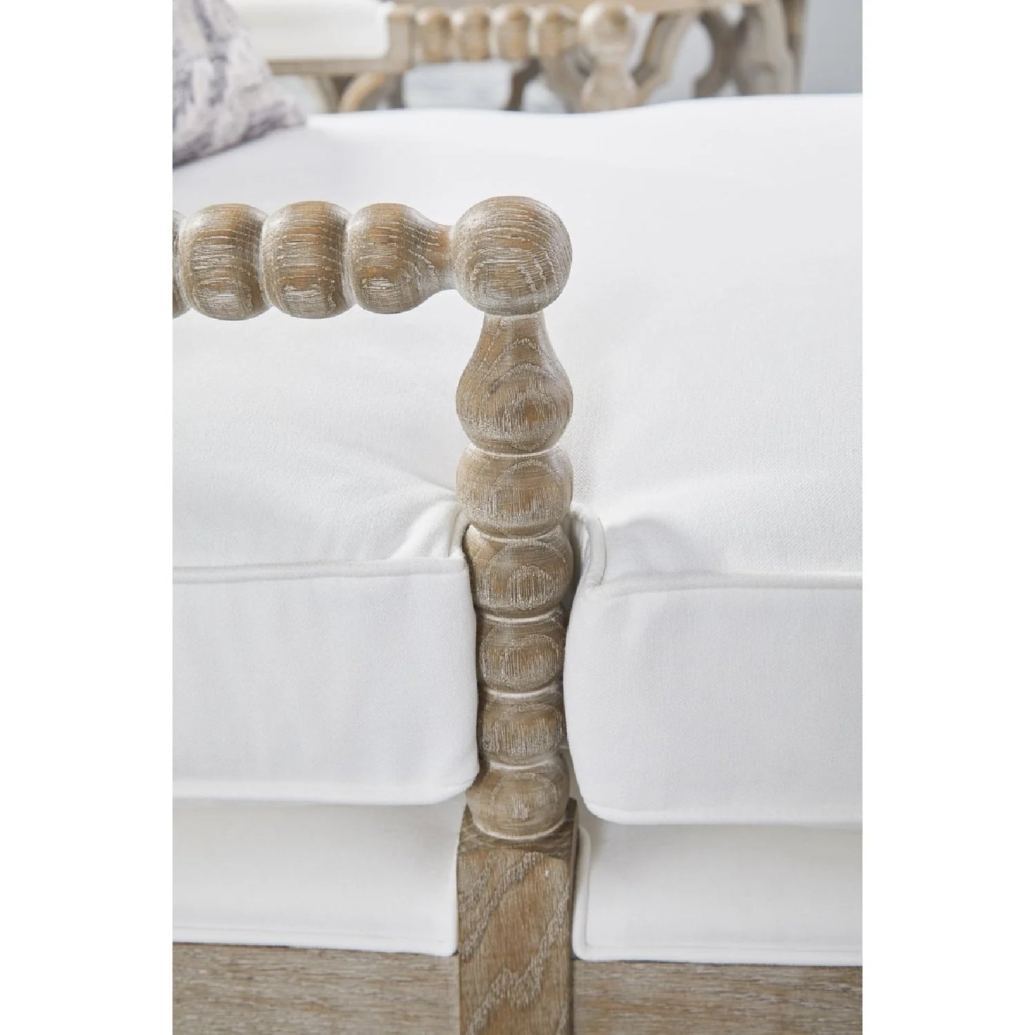 Luxury Solid Oak Chaise Lounge Modern Italian Style for Villa