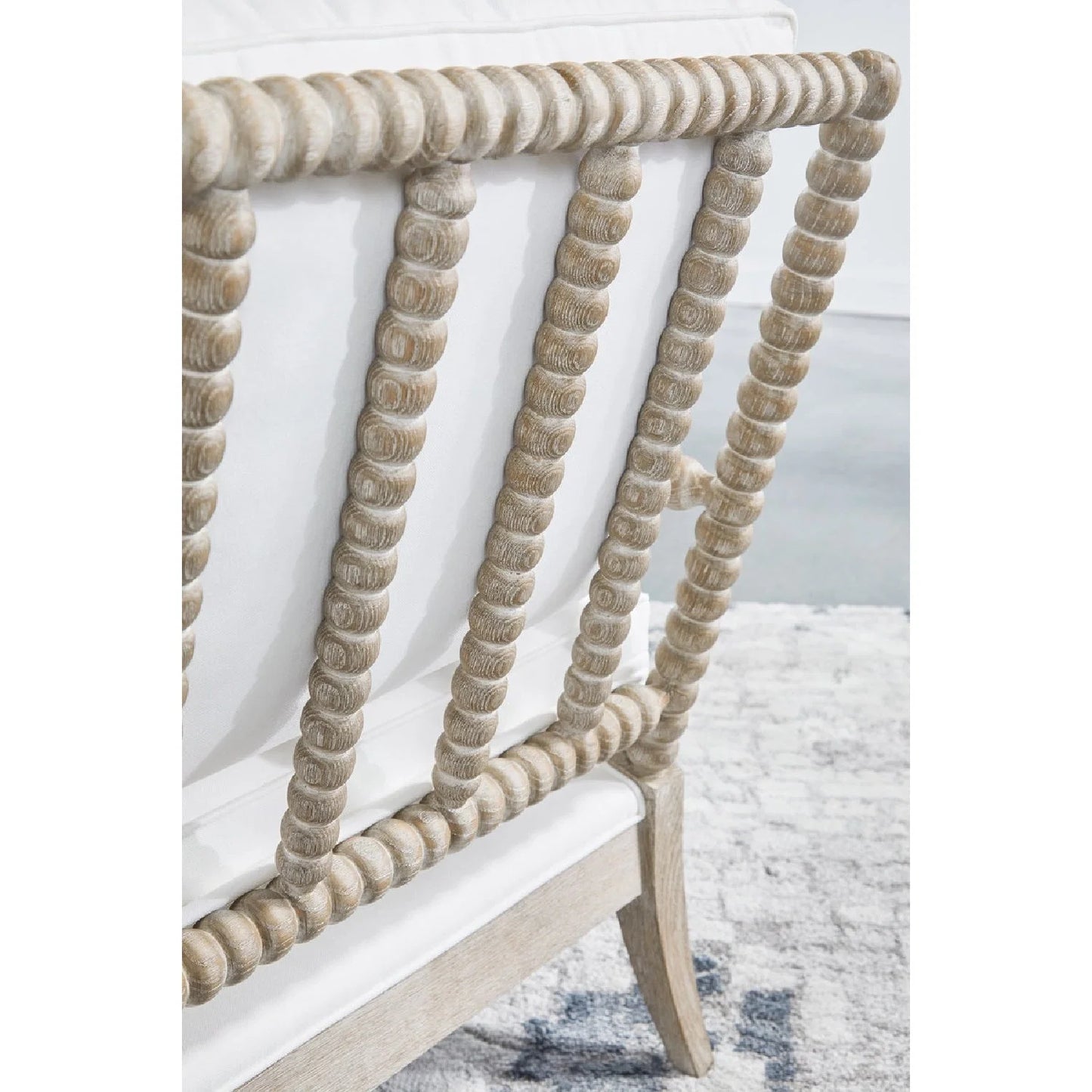 Luxury Solid Oak Chaise Lounge Modern Italian Style for Villa