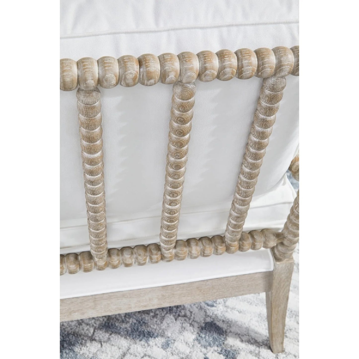 Luxury Solid Oak Chaise Lounge Modern Italian Style for Villa