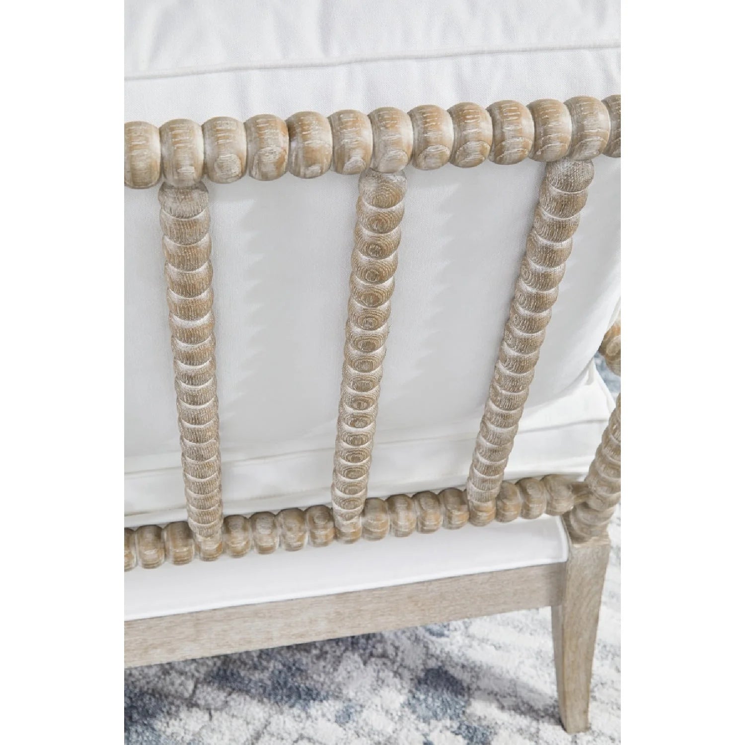 Luxury Solid Oak Chaise Lounge Modern Italian Style for Villa