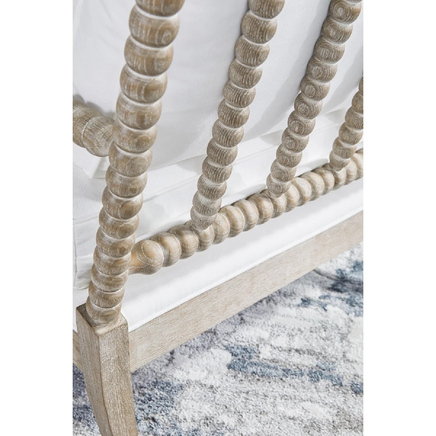 Luxury Solid Oak Chaise Lounge Modern Italian Style for Villa