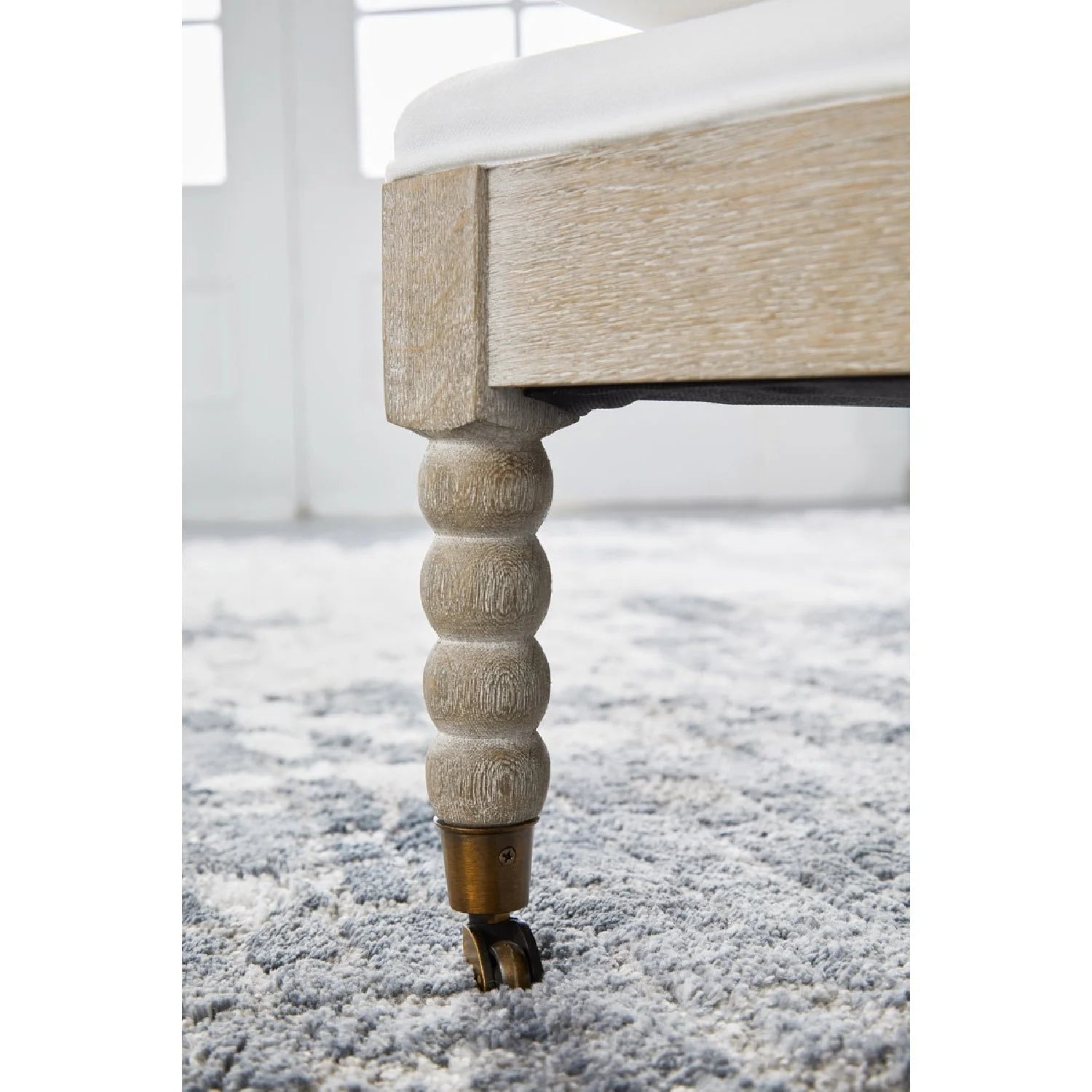 Luxury Solid Oak Chaise Lounge Modern Italian Style for Villa