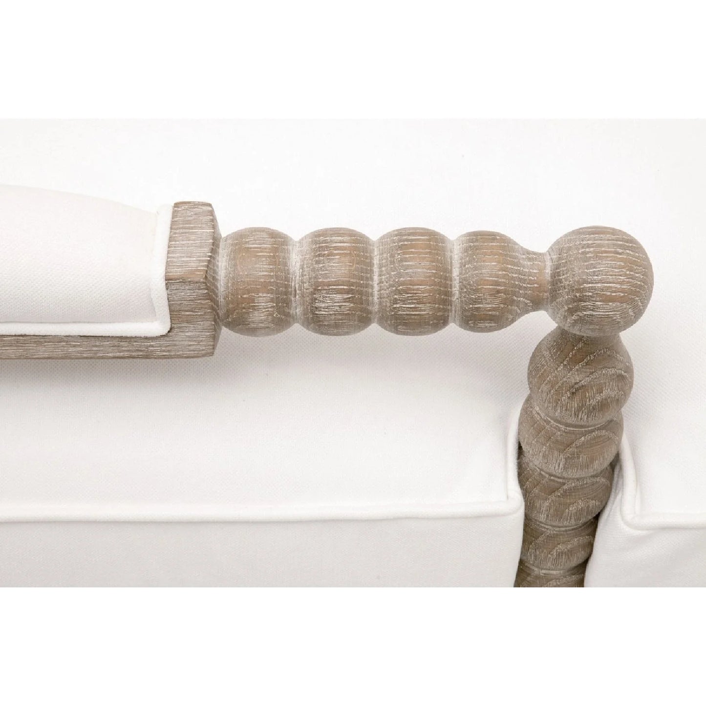 Luxury Solid Oak Chaise Lounge Modern Italian Style for Villa