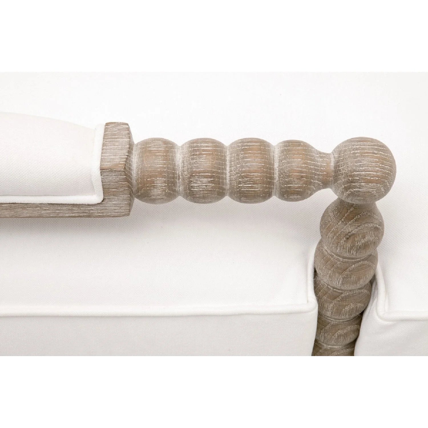 Luxury Solid Oak Chaise Lounge Modern Italian Style for Villa