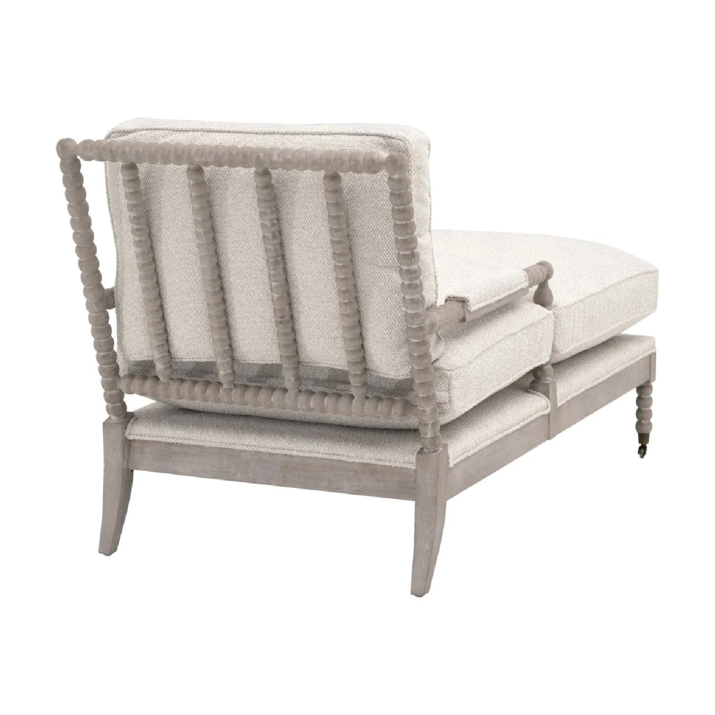 Luxury Solid Oak Chaise Lounge Modern Italian Style for Villa