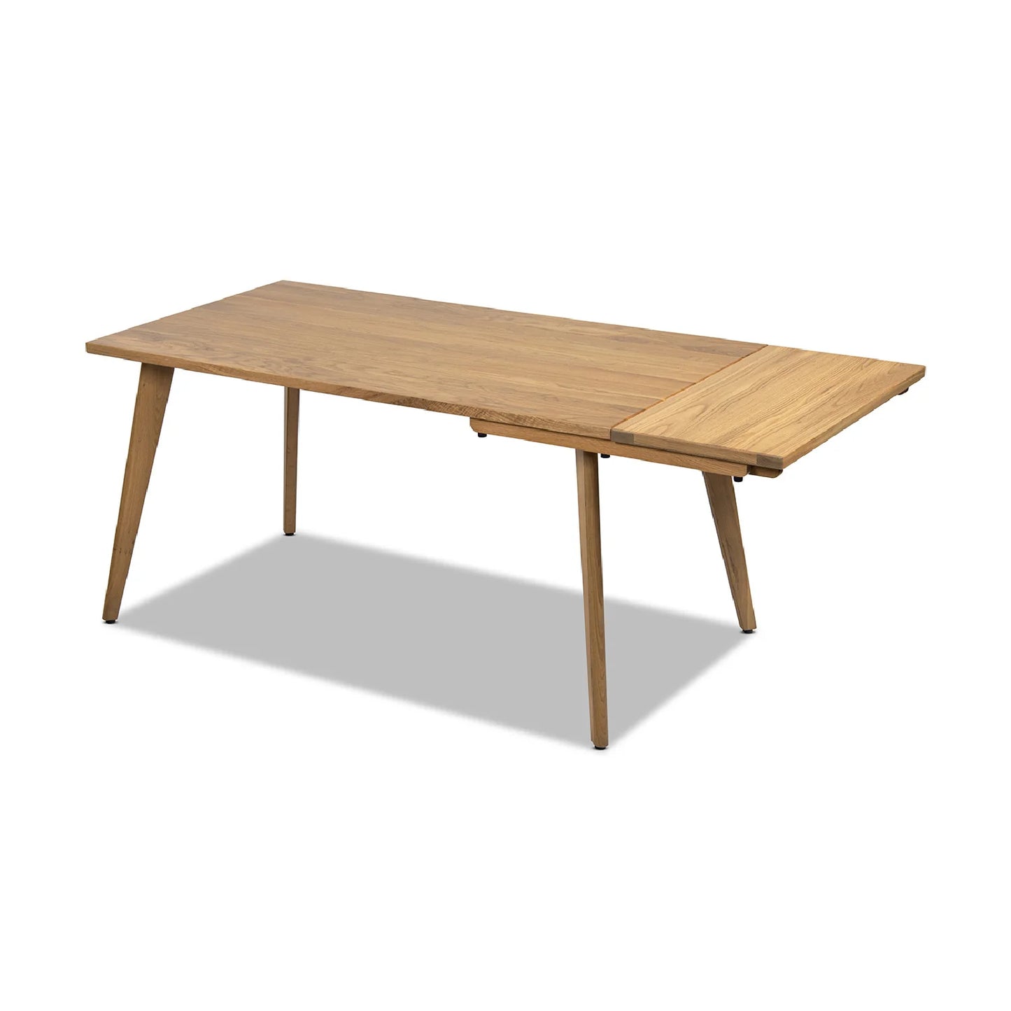 Luxury Solid Oak Extendable Dining Table Modern Italian Style for Villa