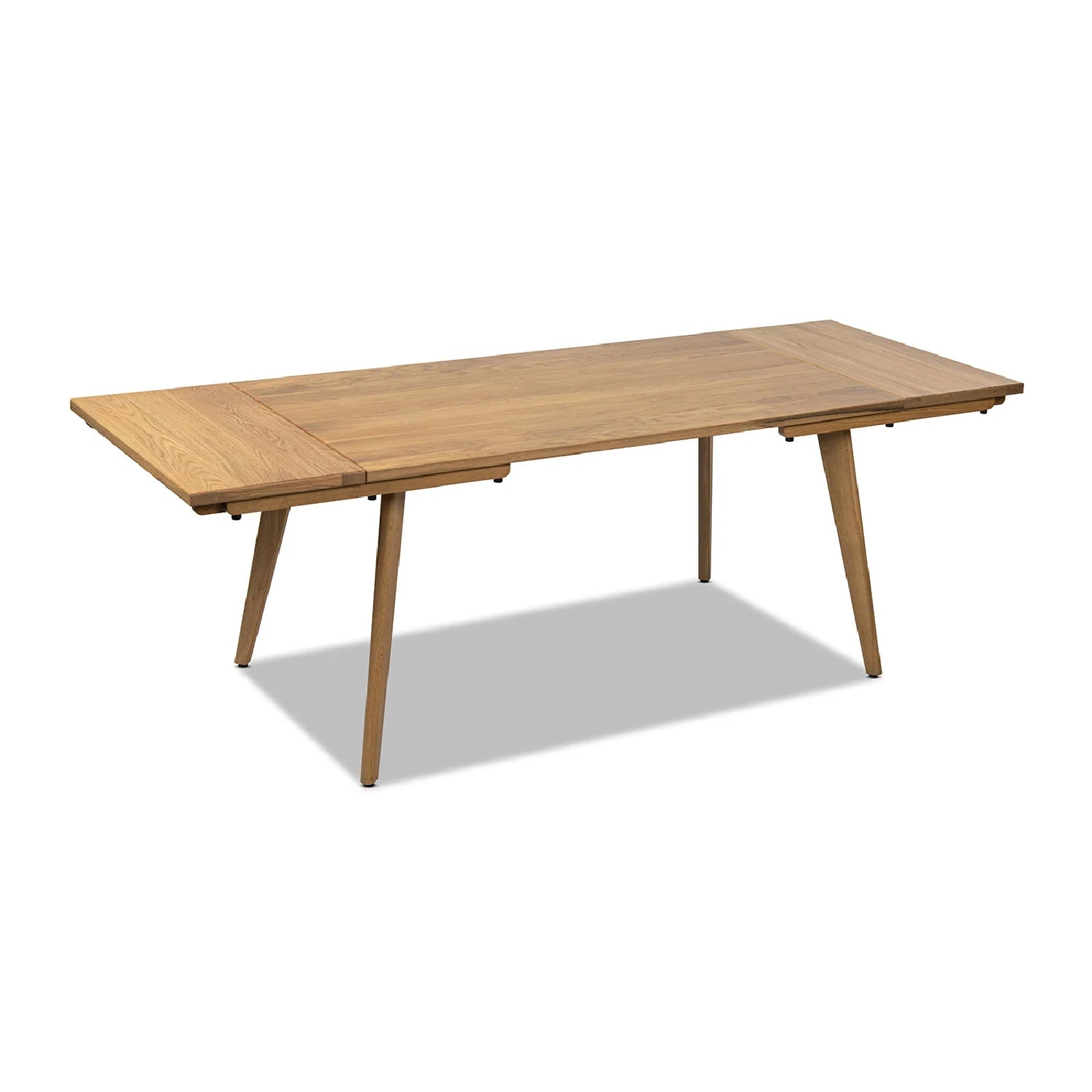Luxury Solid Oak Extendable Dining Table Modern Italian Style for Villa