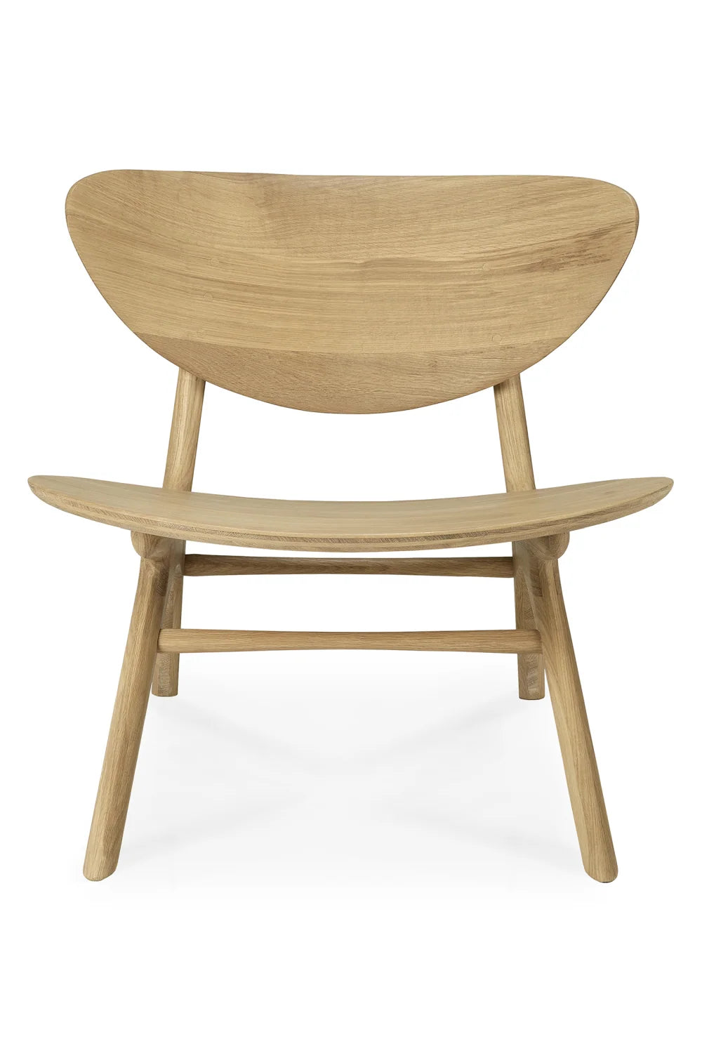 Luxury Solid Oak Lounge Chair Modern Italian Style for Villa