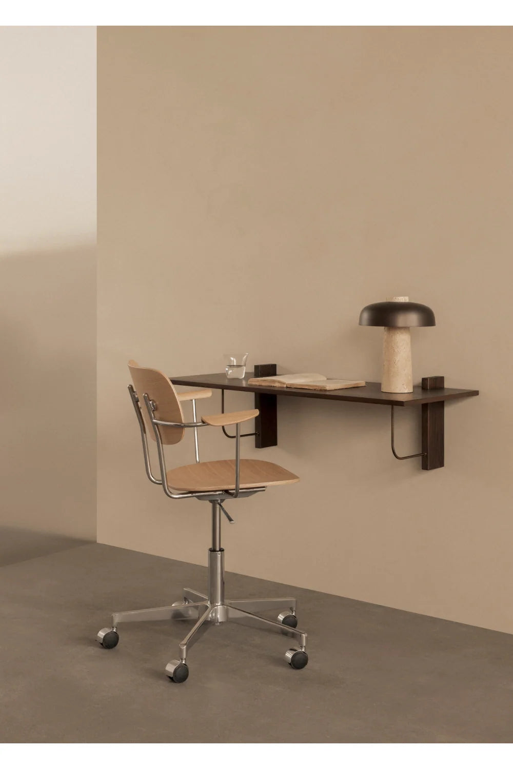 Luxury Solid Oak Modern Desk European Style for Villa