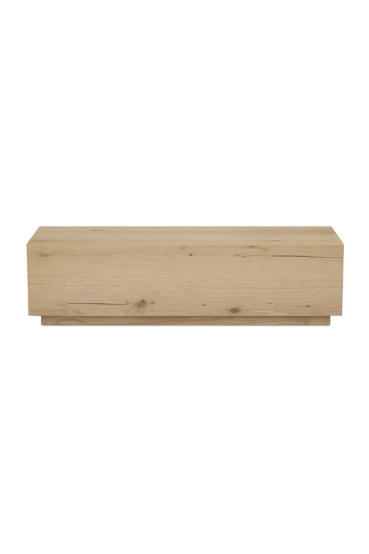 Luxury Solid Oak Rectangular Coffee Table Modern Italian Style for Villa