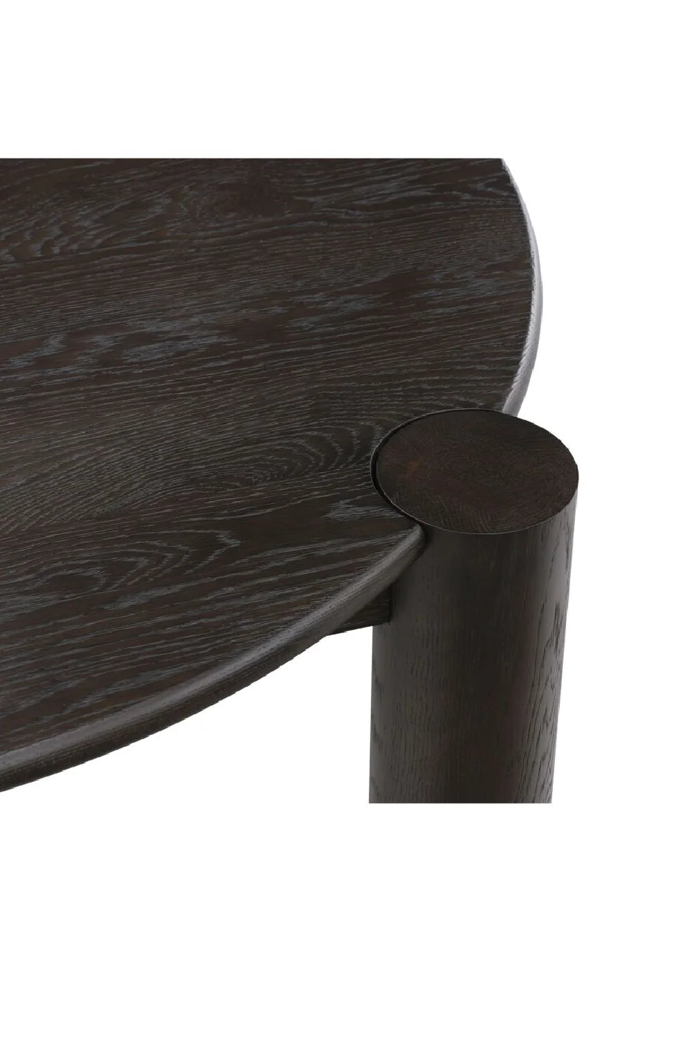 Luxury Solid Oak Round Coffee Table Modern Italian Style for Villa