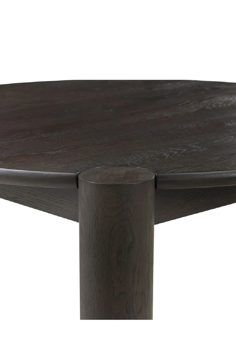 Luxury Solid Oak Round Coffee Table Modern Italian Style for Villa