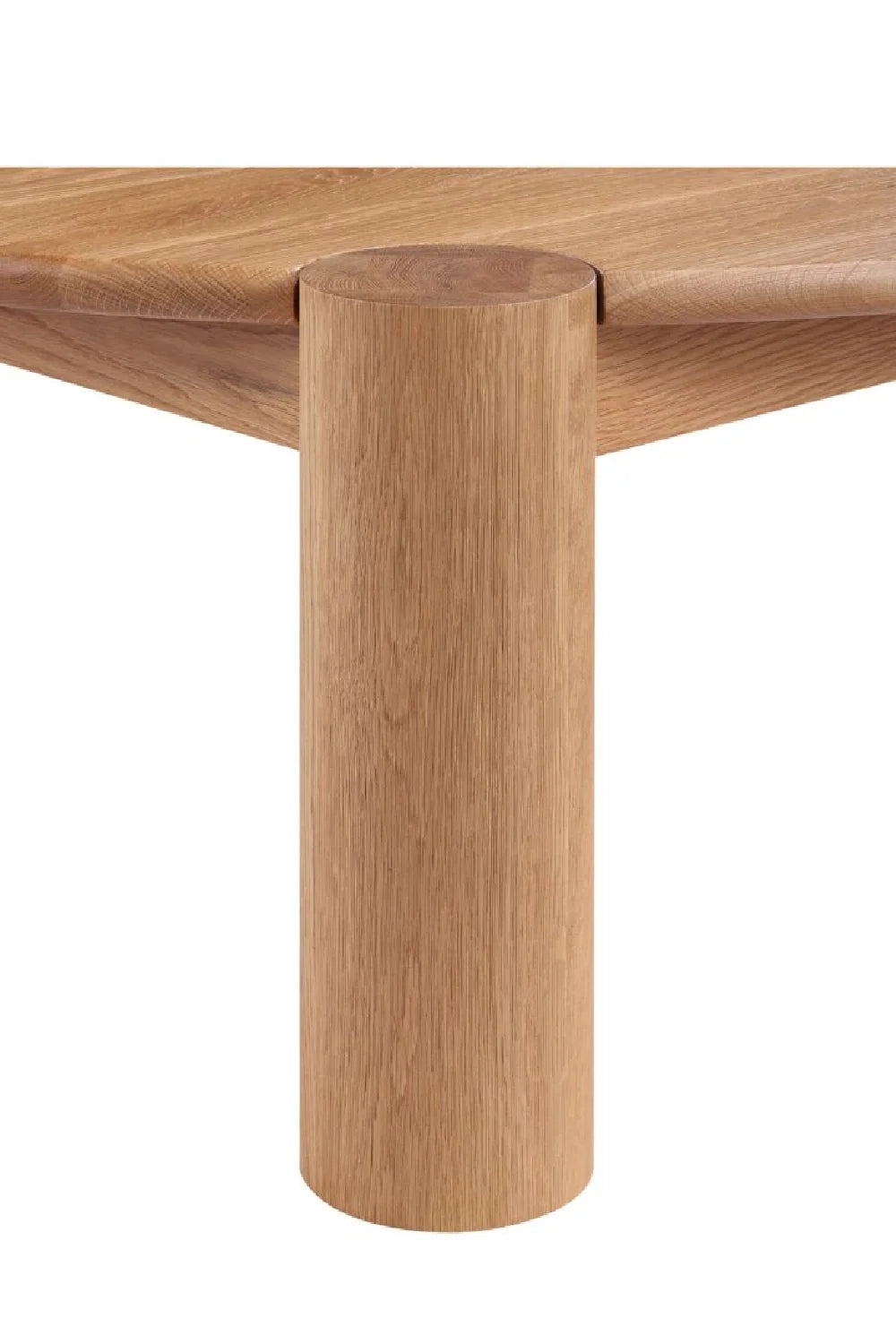 Luxury Solid Oak Round Coffee Table Modern Italian Style for Villa