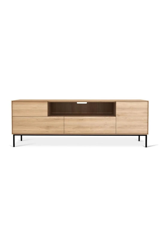 Luxury Solid Oak TV Cupboard Modern Italian Style for Villa