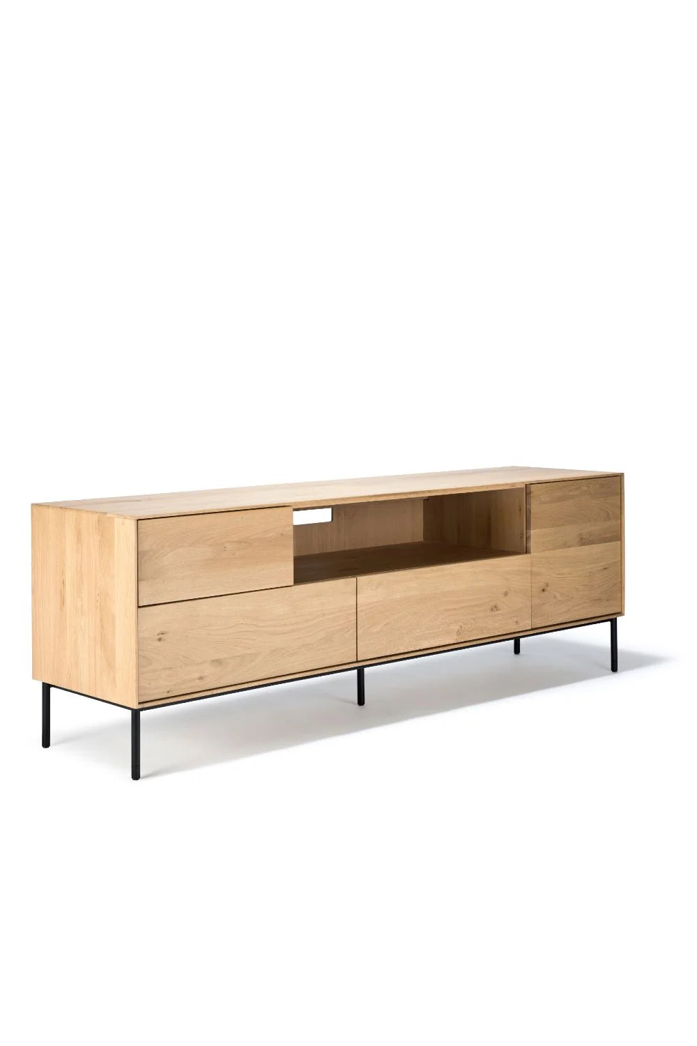 Luxury Solid Oak TV Cupboard Modern Italian Style for Villa