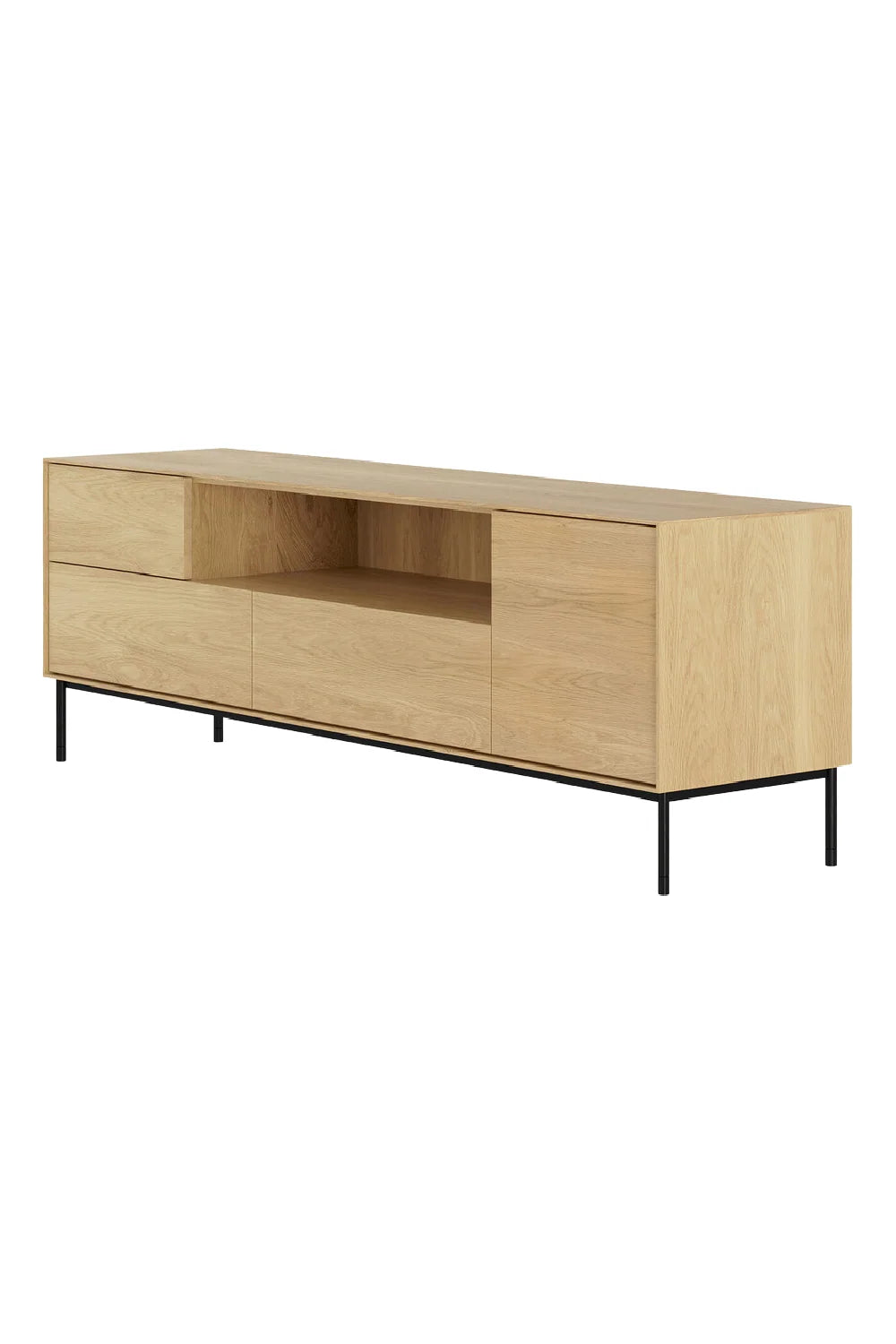 Luxury Solid Oak TV Cupboard Modern Italian Style for Villa