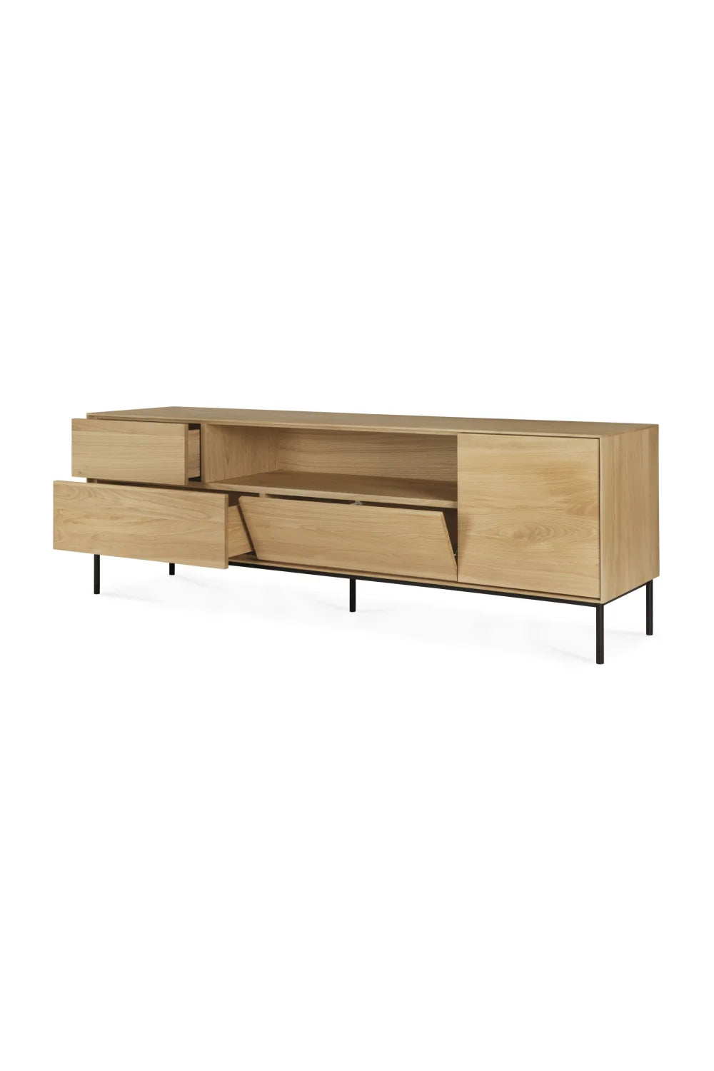 Luxury Solid Oak TV Cupboard Modern Italian Style for Villa