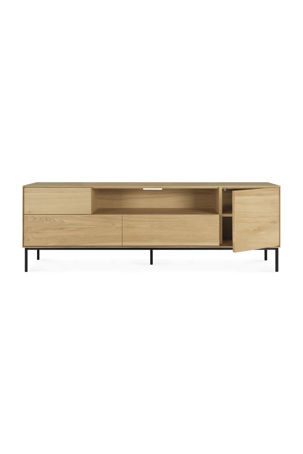 Luxury Solid Oak TV Cupboard Modern Italian Style for Villa