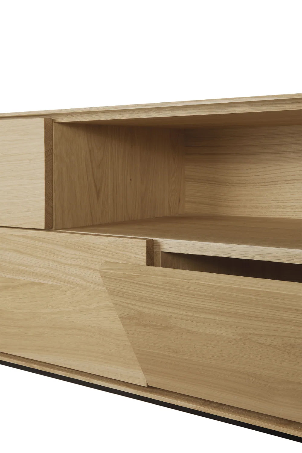 Luxury Solid Oak TV Cupboard Modern Italian Style for Villa