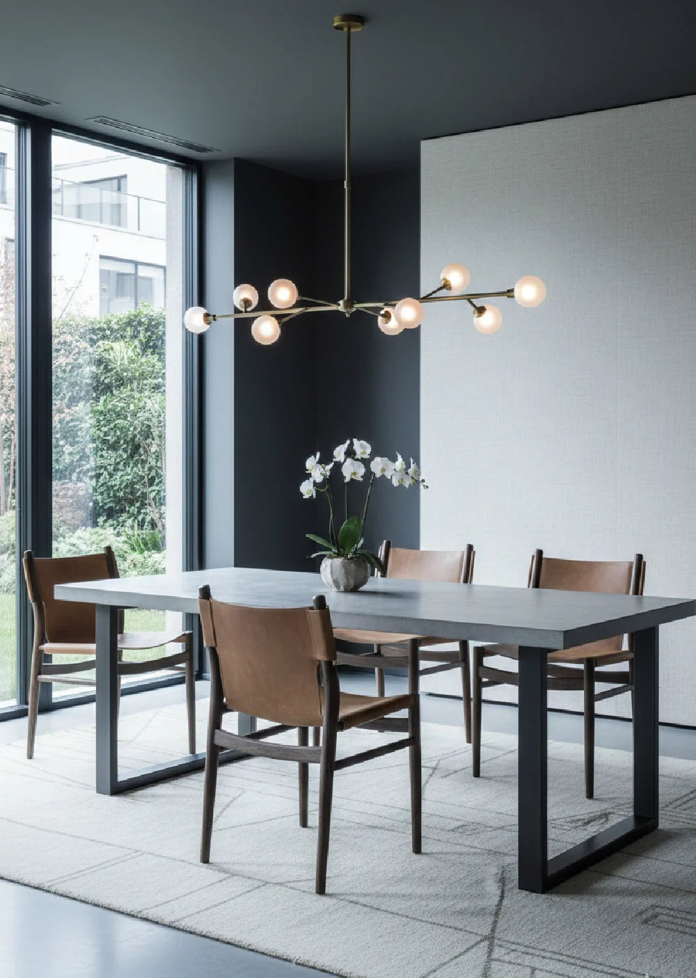 Luxury Solid Oak Wood Dining Chair European Style for Villa