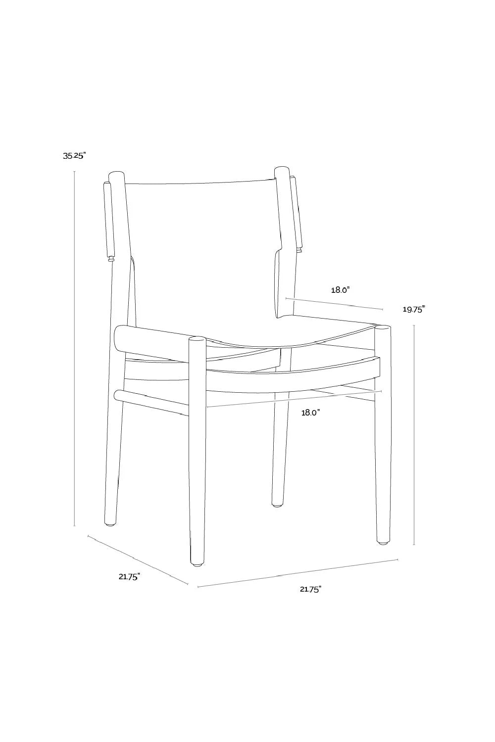 Luxury Solid Oak Wood Dining Chair European Style for Villa