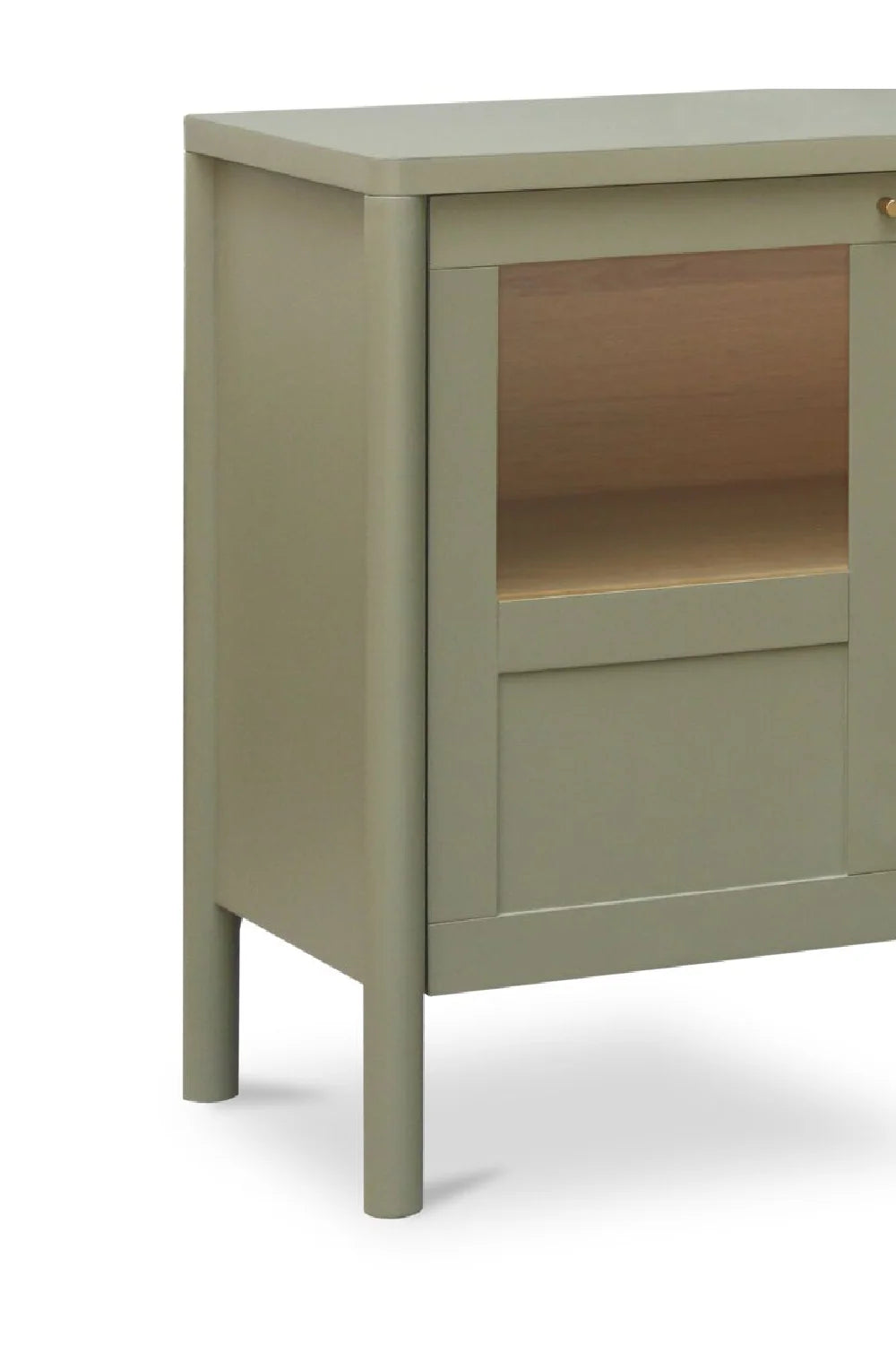 Luxury Solid Pine 4-Door Sideboard European Style for Villa