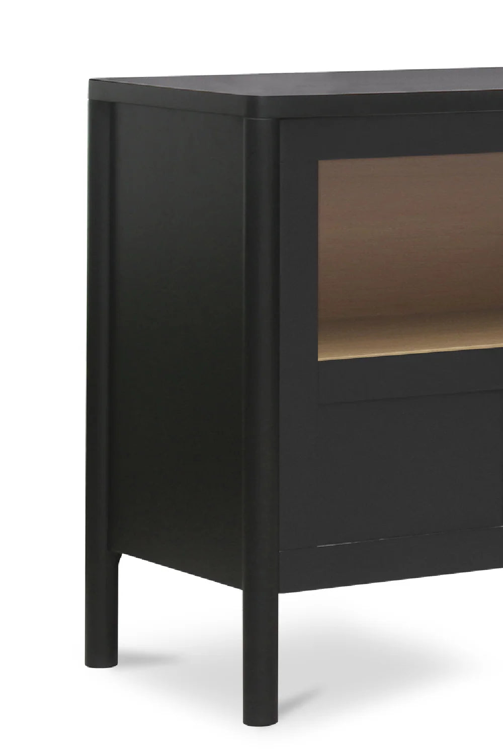 Luxury Solid Pine 4-Door Sideboard European Style for Villa