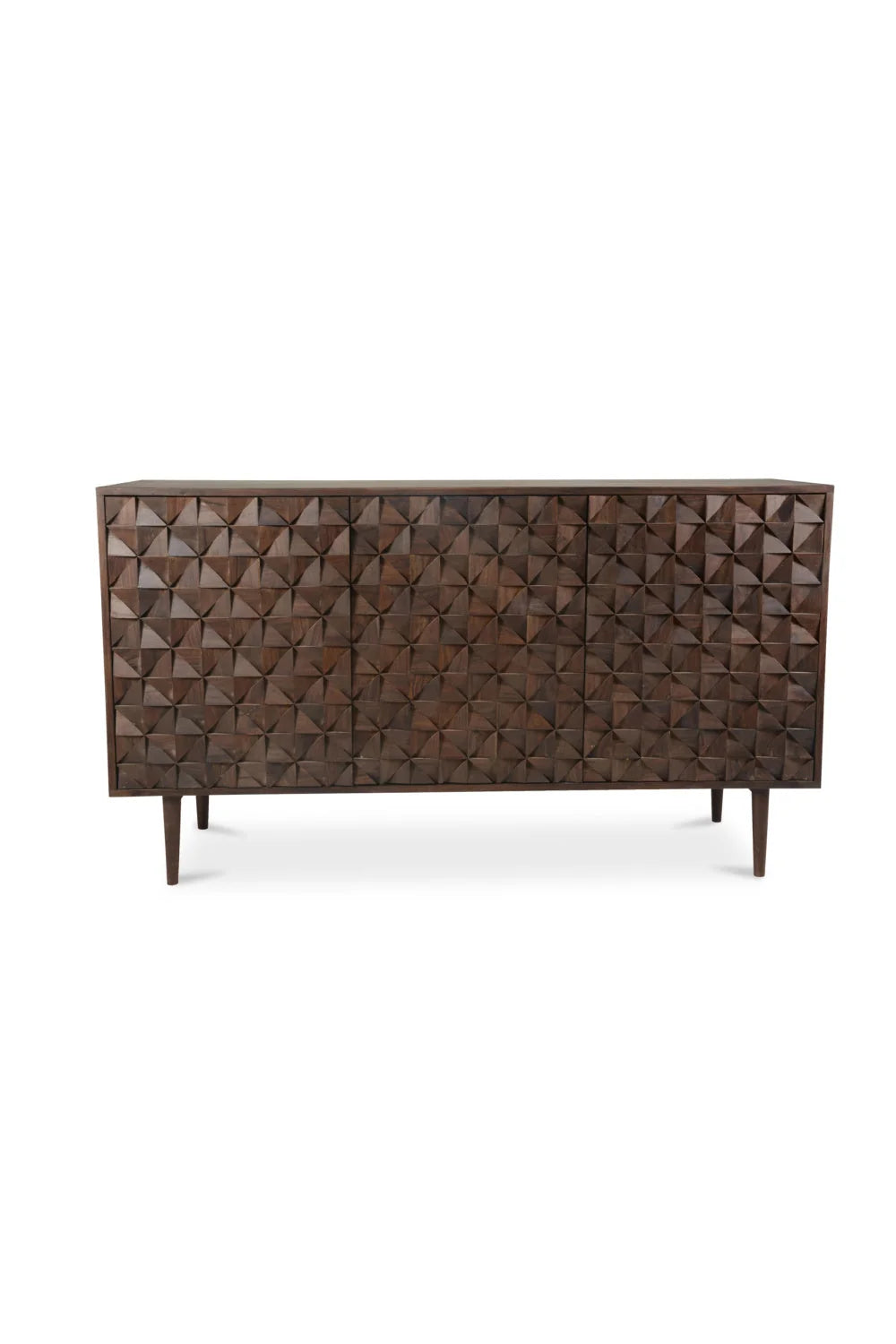 Luxury Solid Sheesham 3-Door Sideboard European Style for Villa