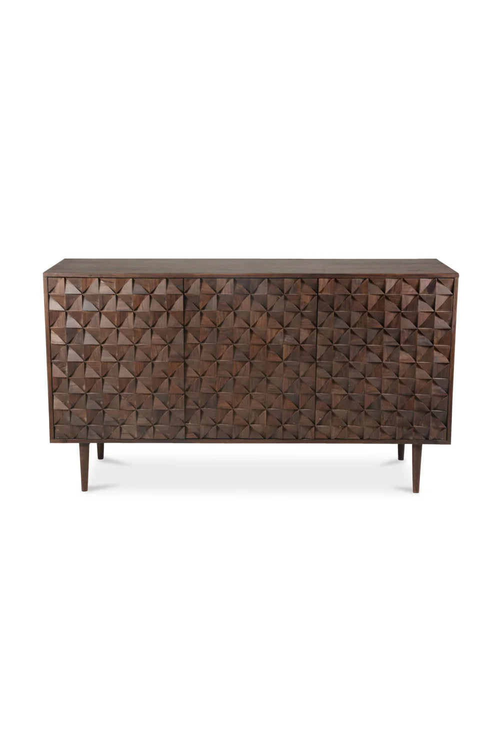 Luxury Solid Sheesham 3-Door Sideboard European Style for Villa