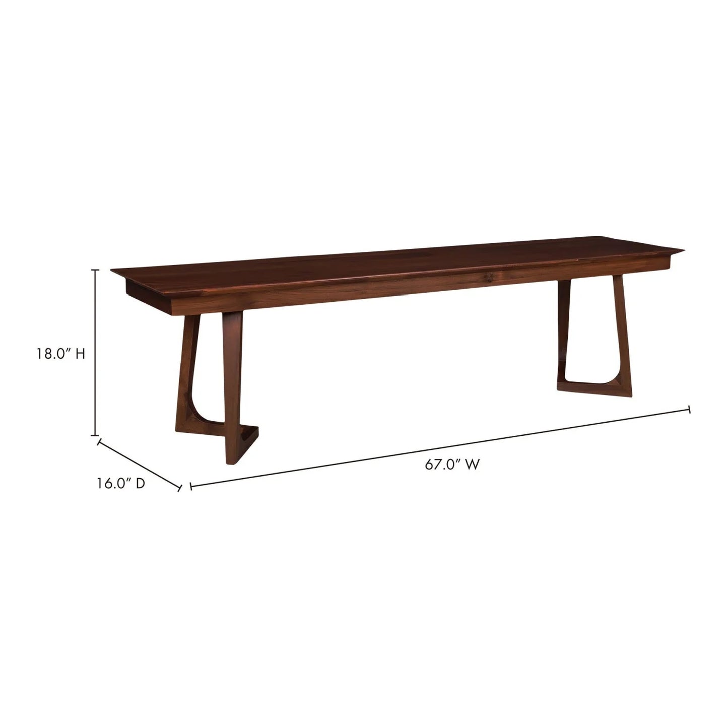 Luxury Solid Walnut Bench European Style for Villa