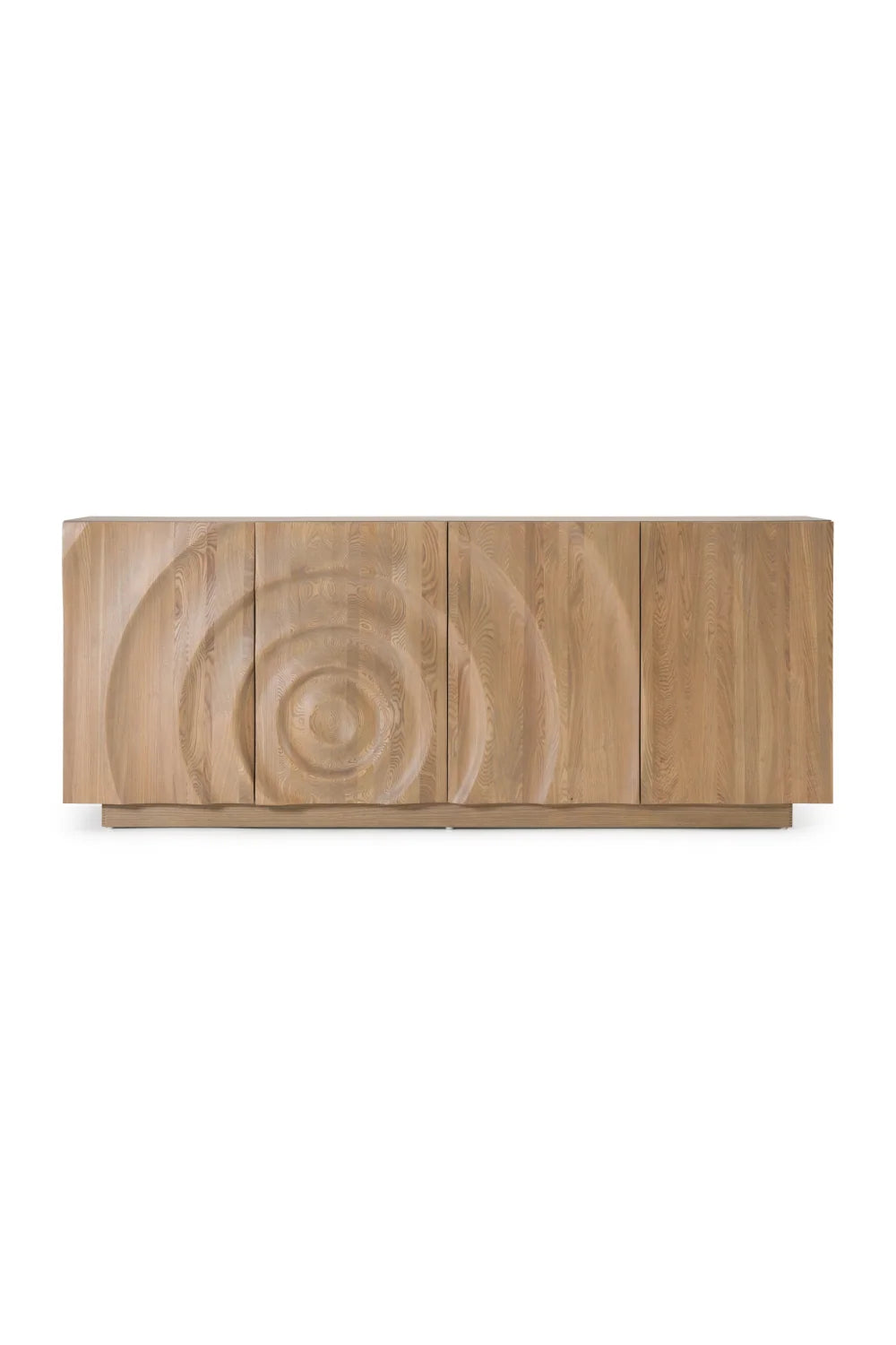 Luxury Solid Wood 4-Door Sideboard European Style for Villa