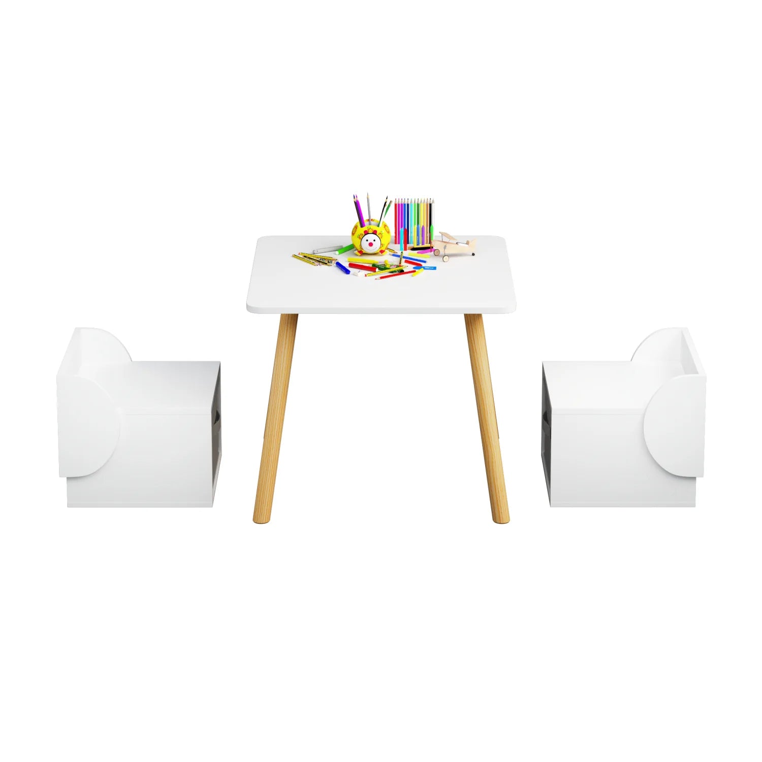Luxury Solid Wood Activity Modern Kids Set European Style for Villa
