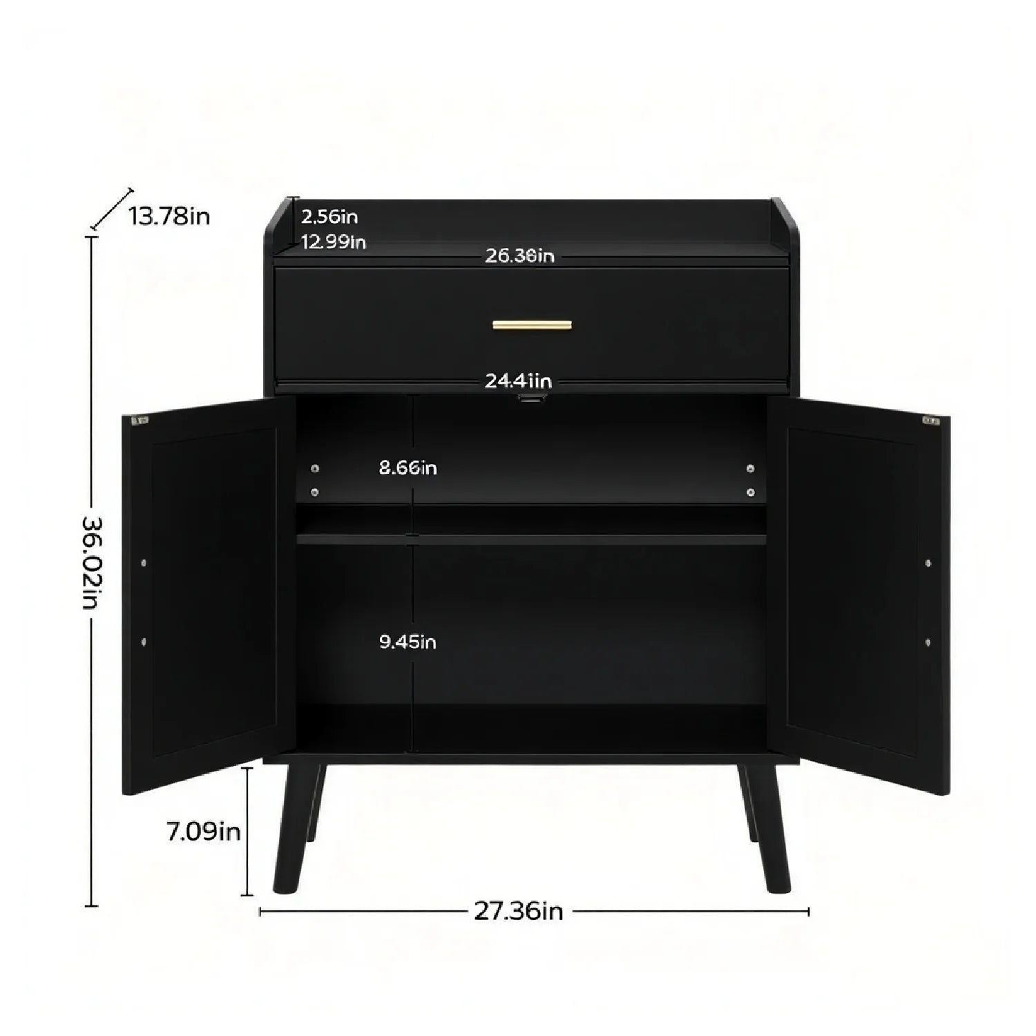 Luxury Solid Wood Buffet Sideboard European Style for Villa