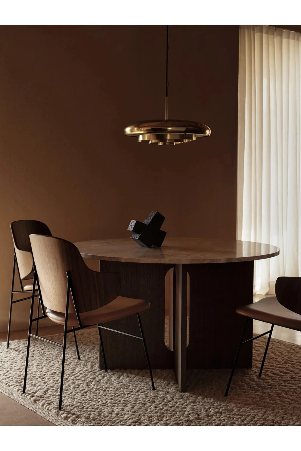 Luxury Solid Wood Dining Chair European Style for Villa