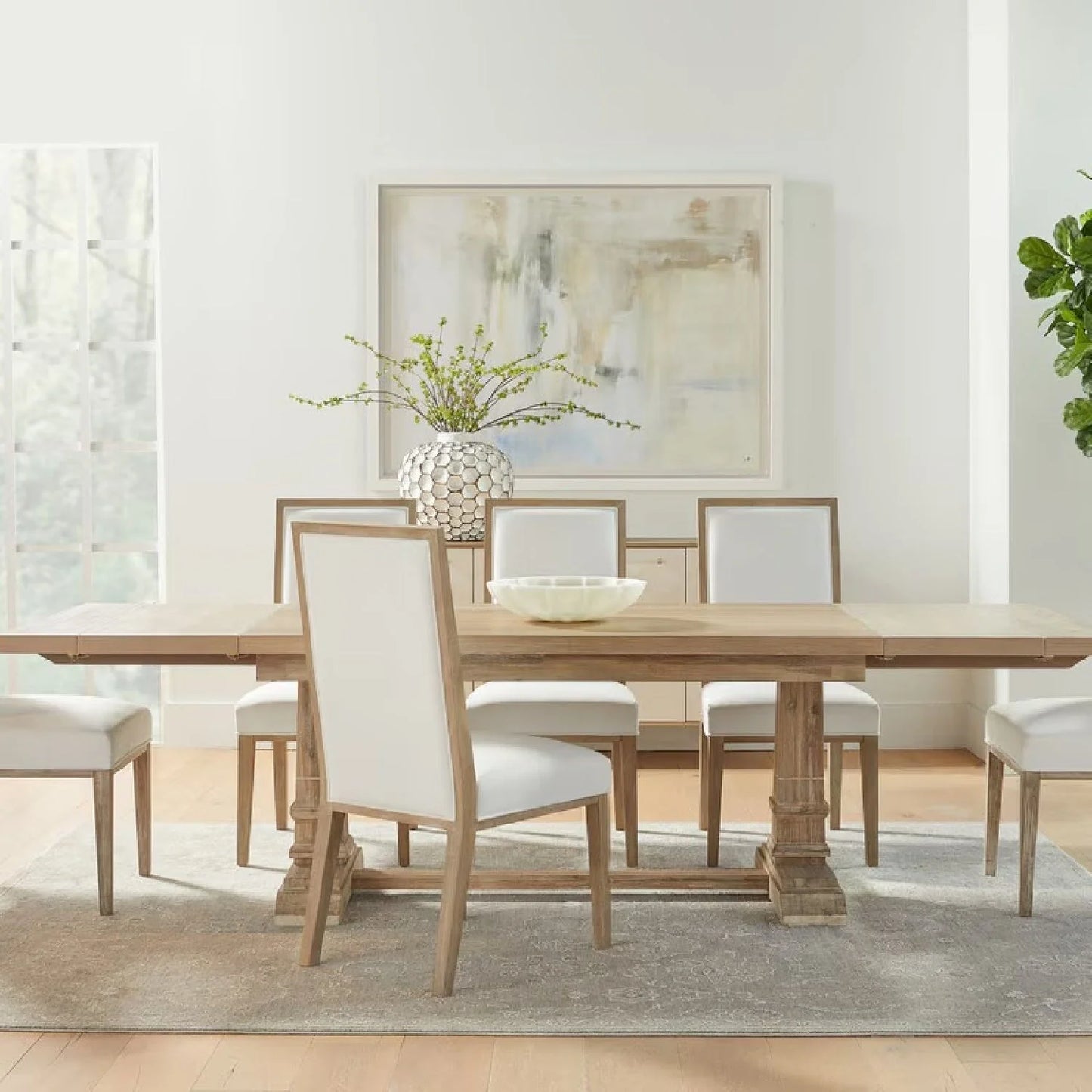Luxury Solid Wood Framed Dining Chairs European Style for Villa