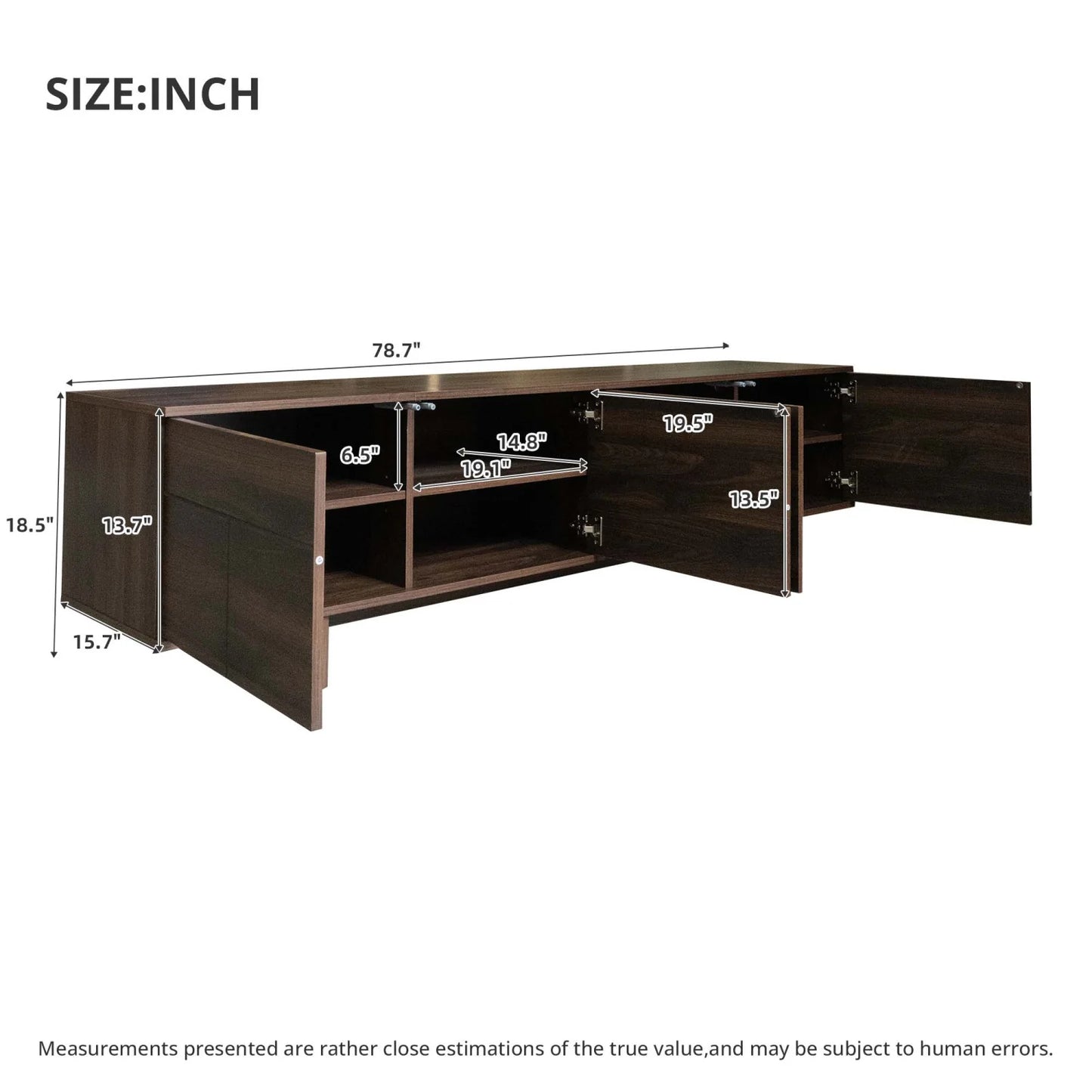 Luxury Solid Wood Media Unit Modern Italian Style for Villa