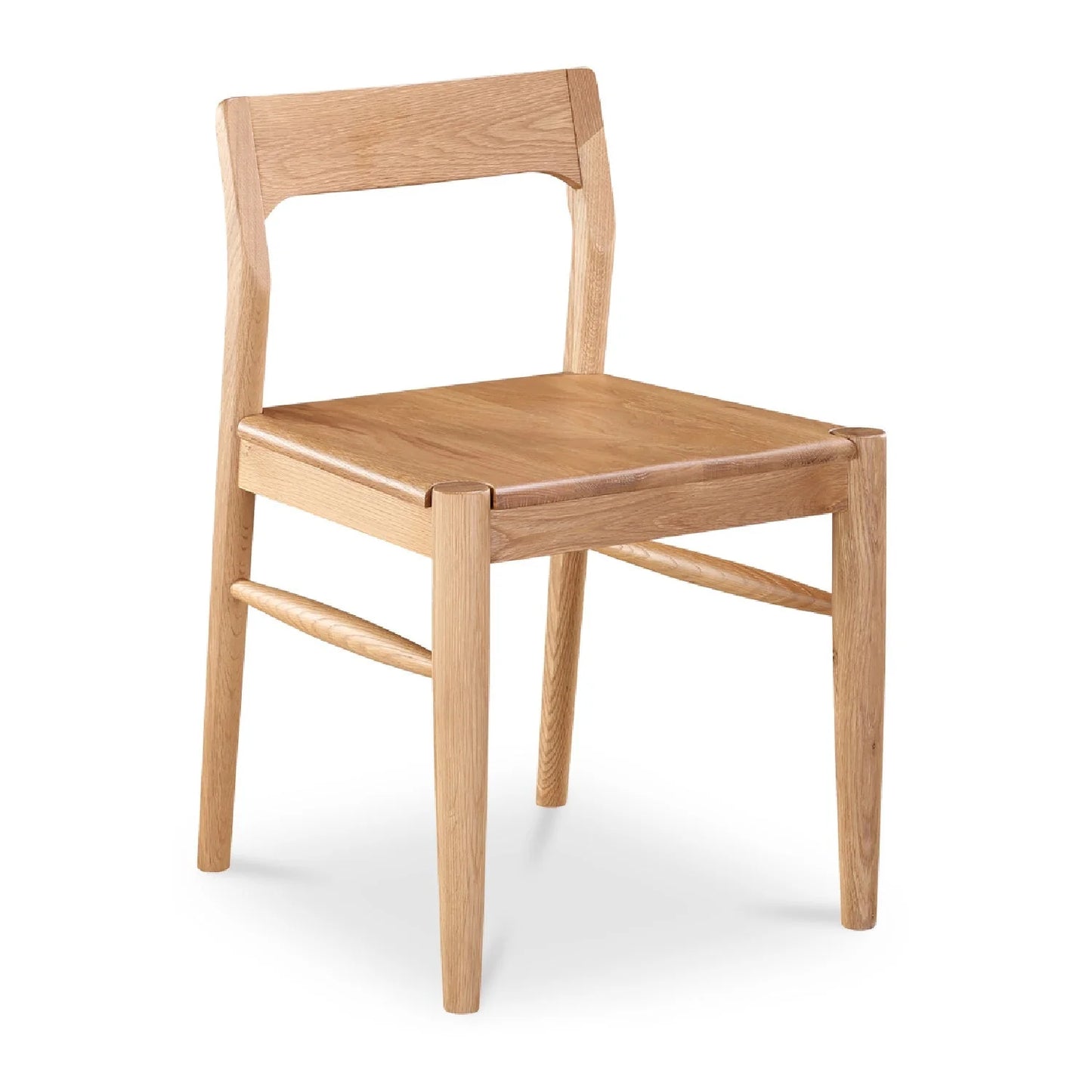 Luxury Solid Wood Open-Back Modern Dining Chair European Style for Villa