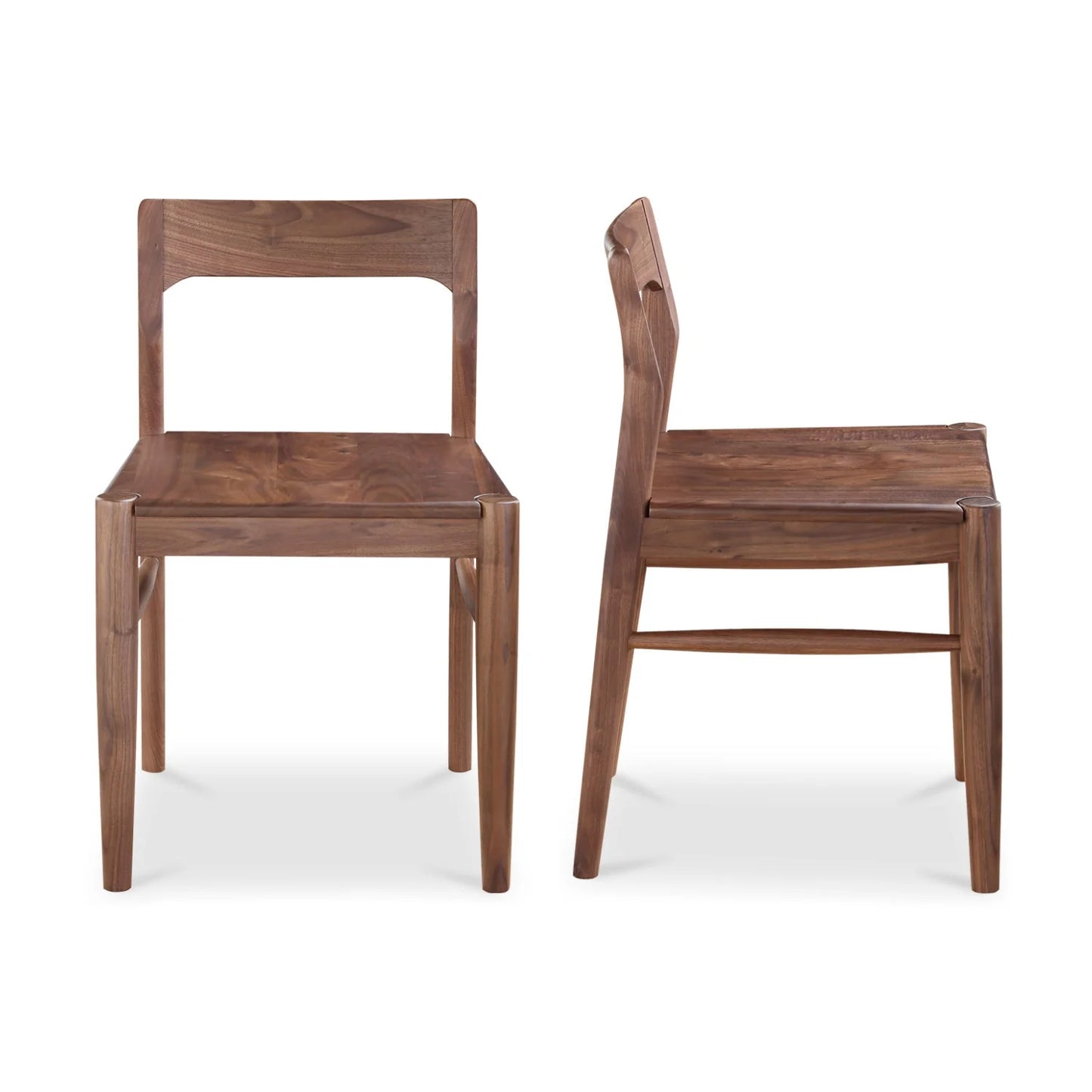 Luxury Solid Wood Open-Back Modern Dining Chair European Style for Villa