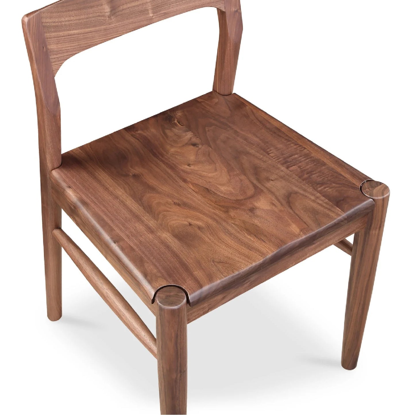 Luxury Solid Wood Open-Back Modern Dining Chair European Style for Villa