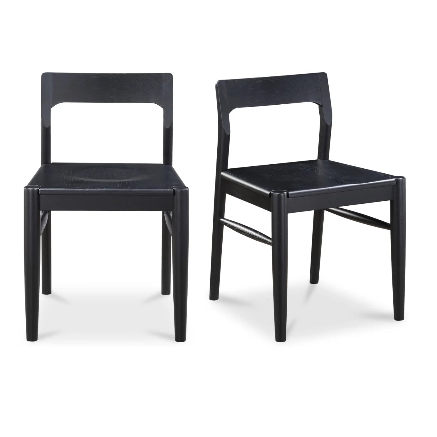 Luxury Solid Wood Open-Back Modern Dining Chair European Style for Villa