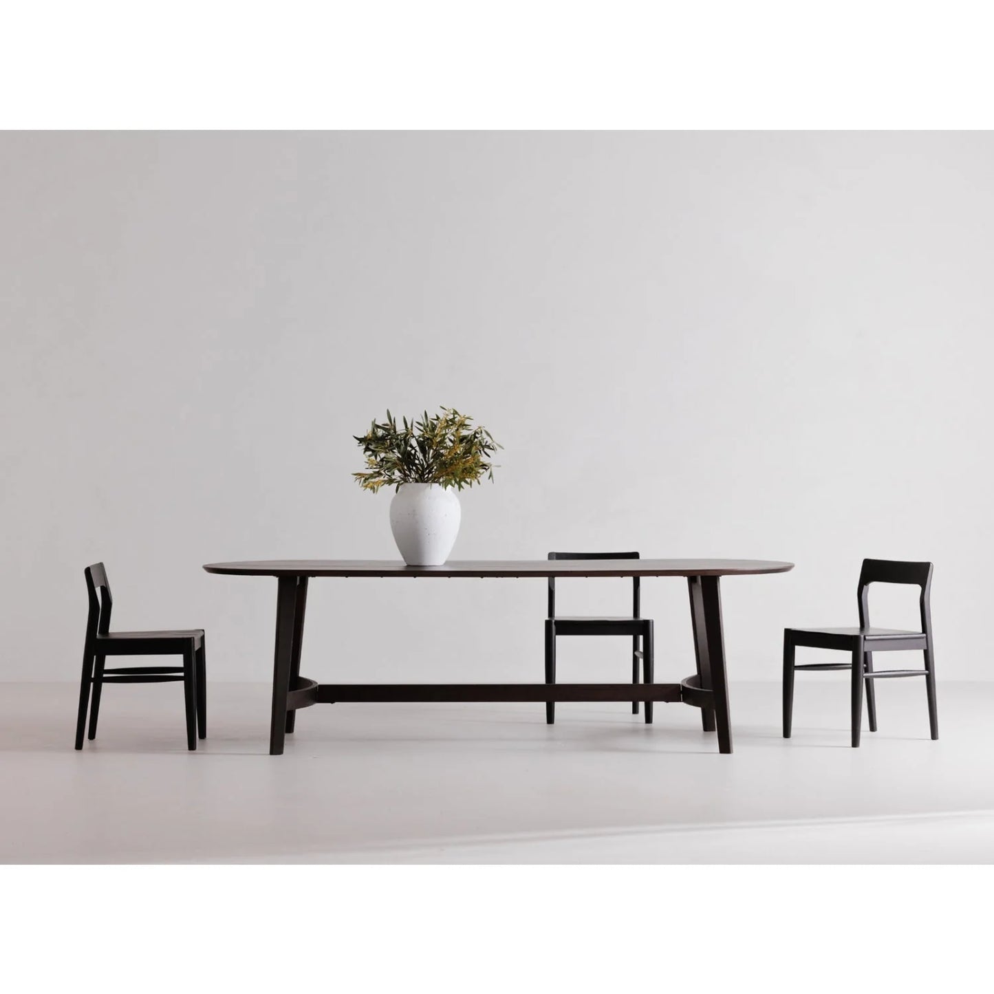 Luxury Solid Wood Open-Back Modern Dining Chair European Style for Villa