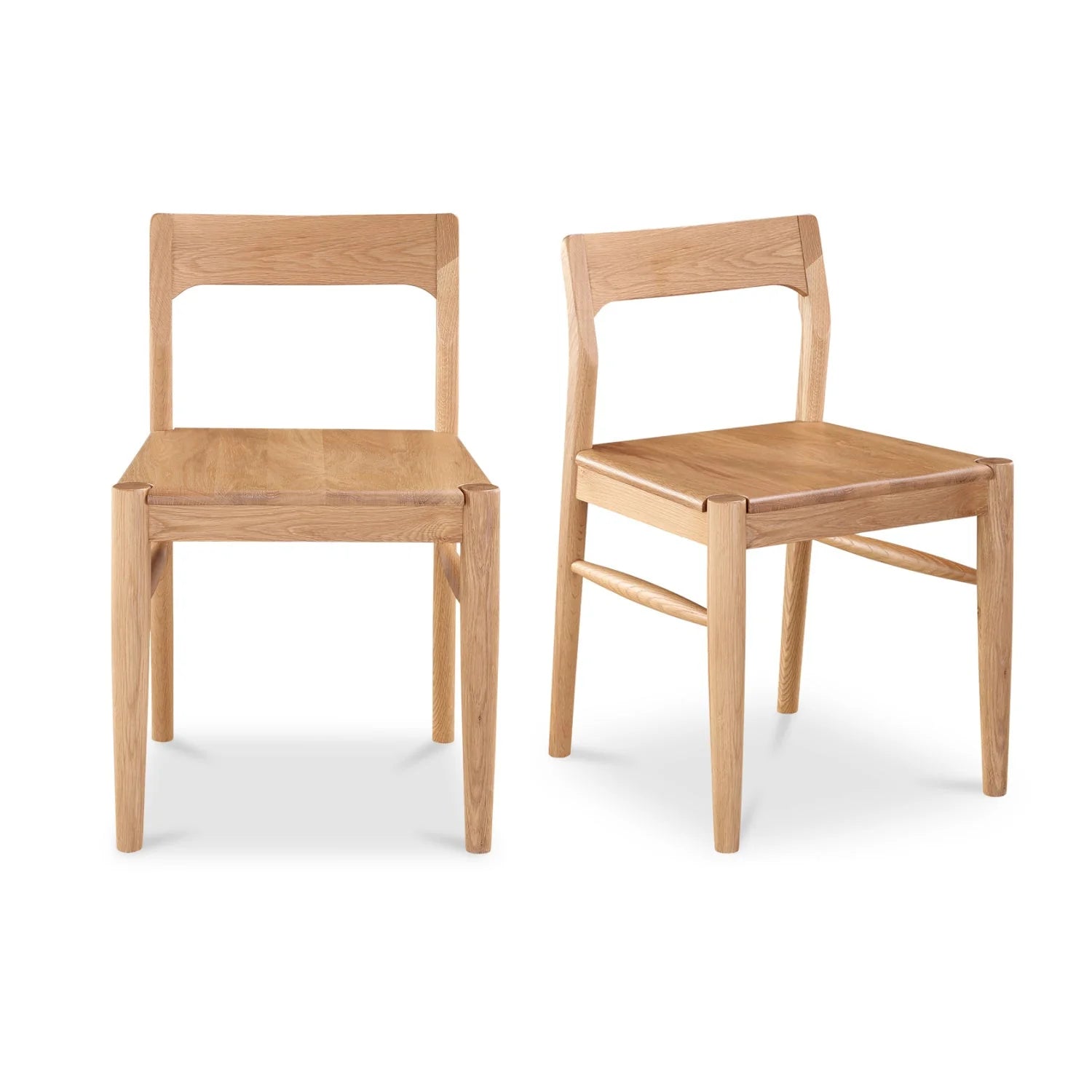 Luxury Solid Wood Open-Back Modern Dining Chair European Style for Villa