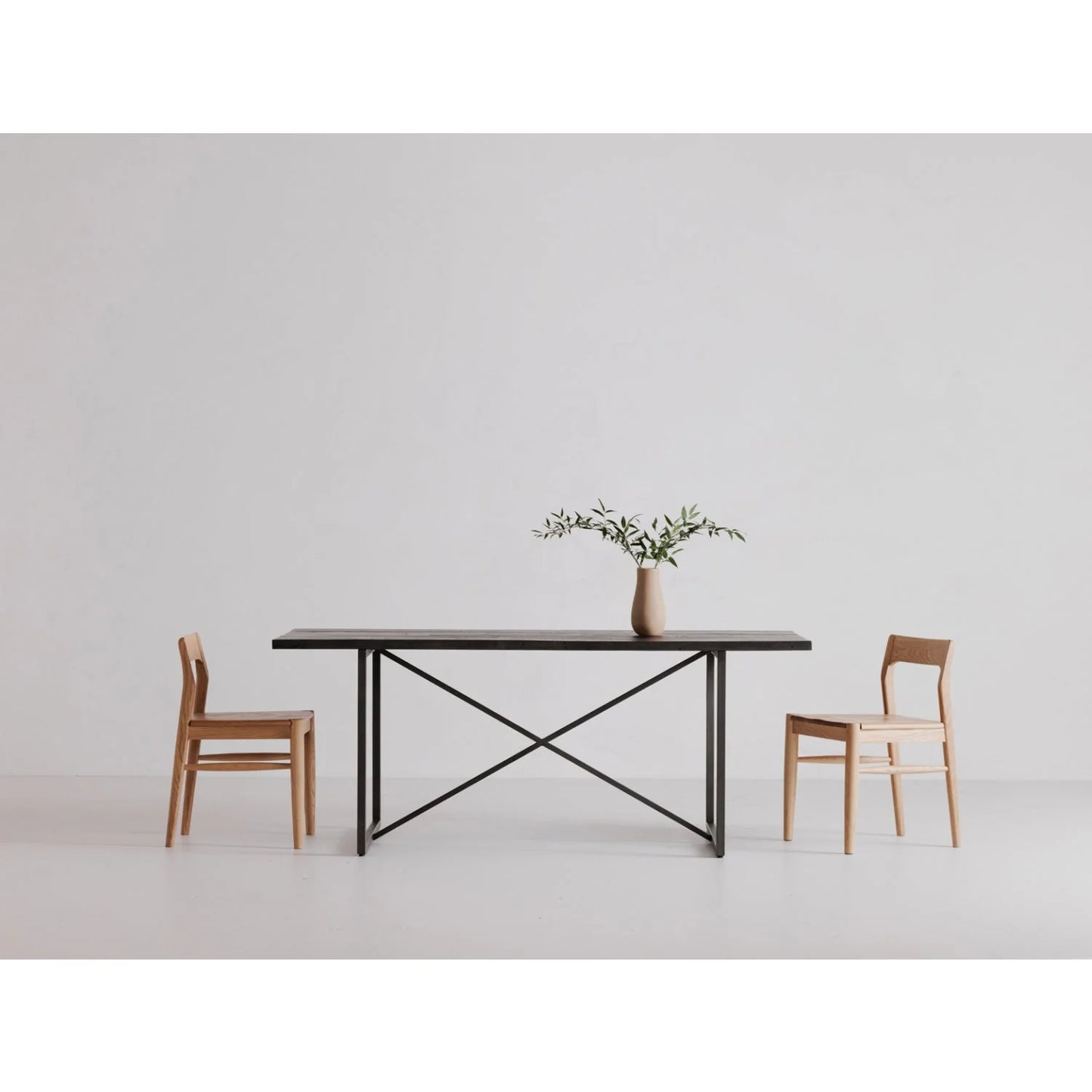 Luxury Solid Wood Open-Back Modern Dining Chair European Style for Villa