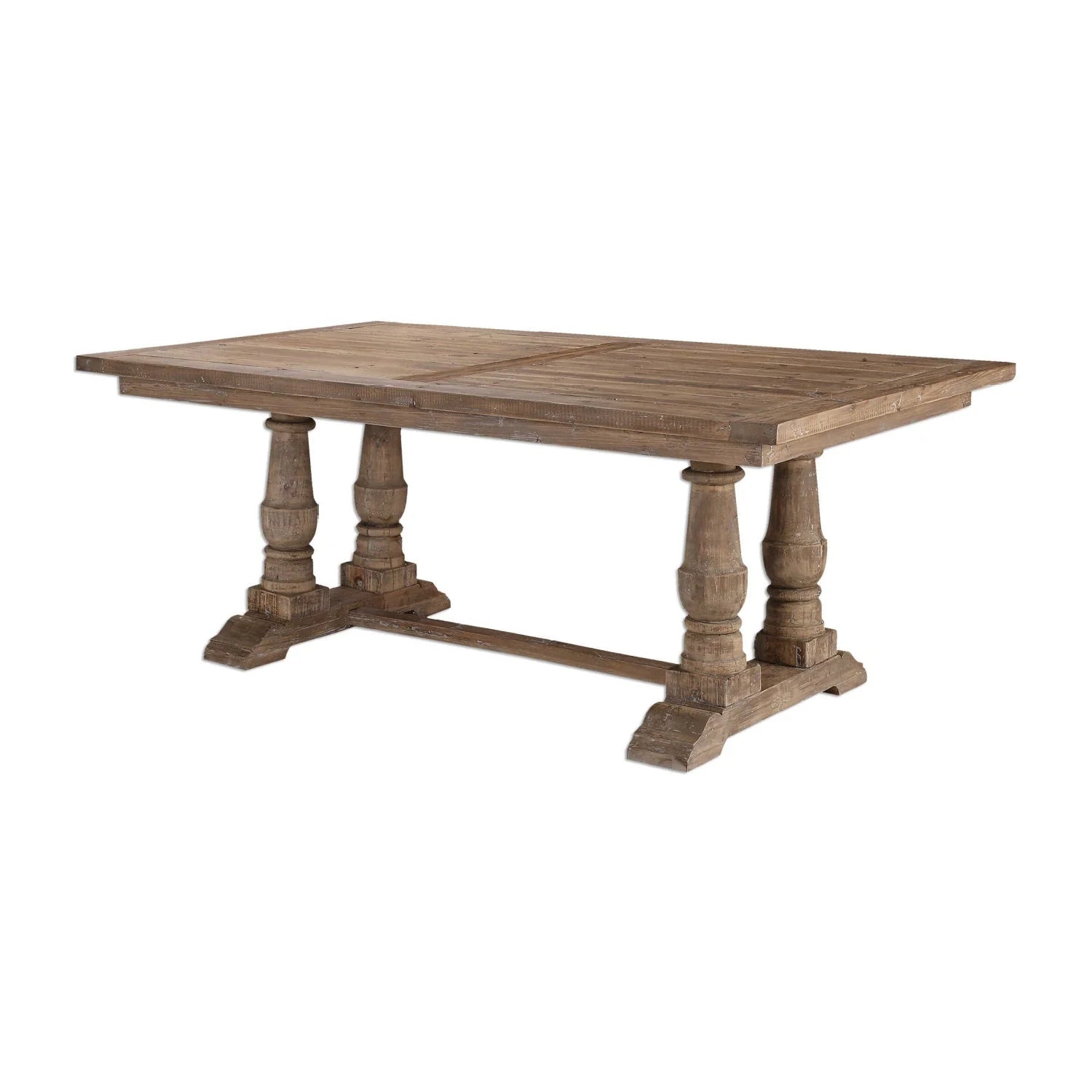 Luxury Solid Wood Rectangular Dining Table Modern Italian Style for Villa