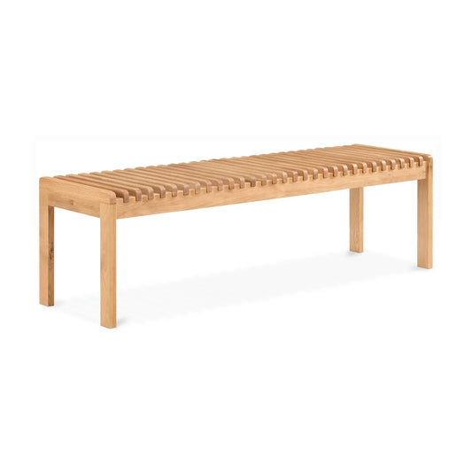Luxury Solid Wood Slatted Bench European Style for Villa