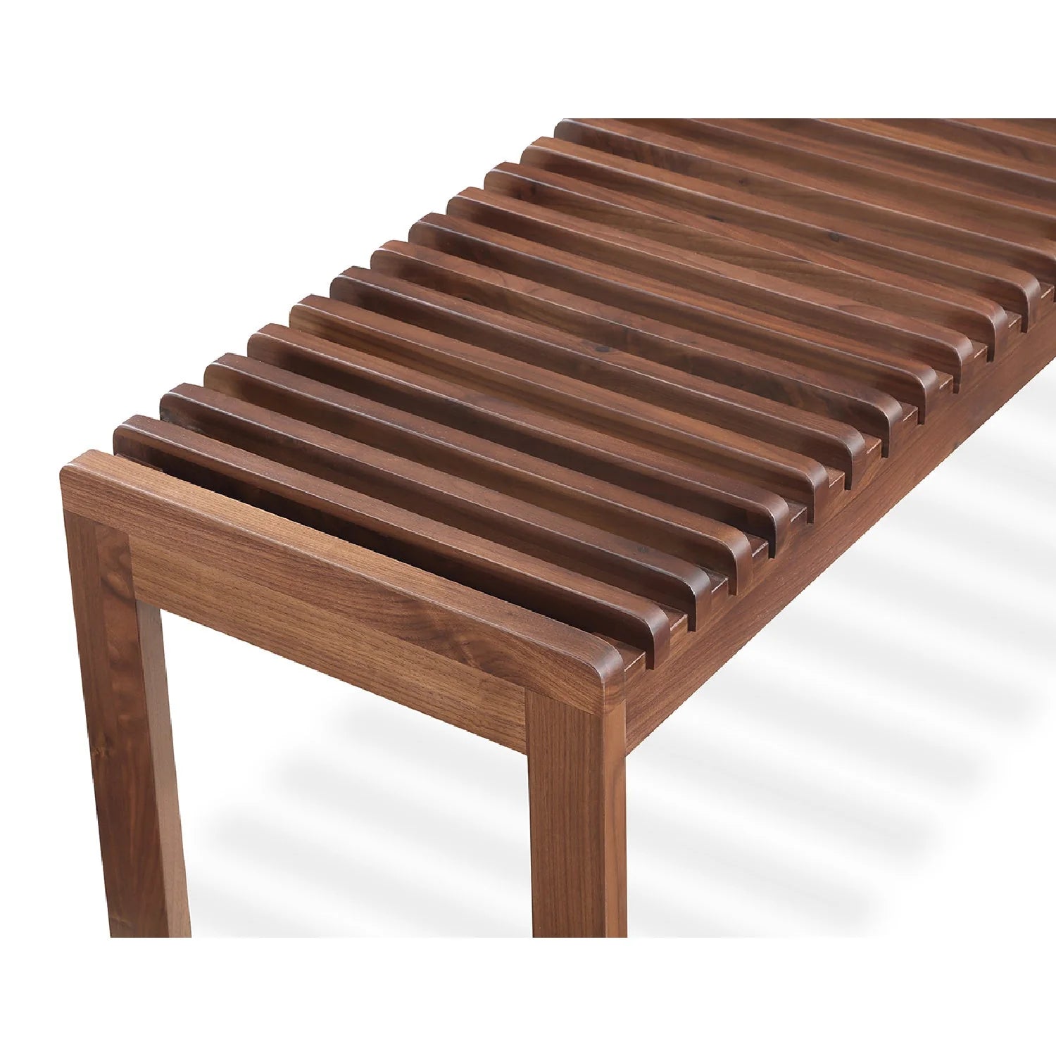 Luxury Solid Wood Slatted Bench European Style for Villa