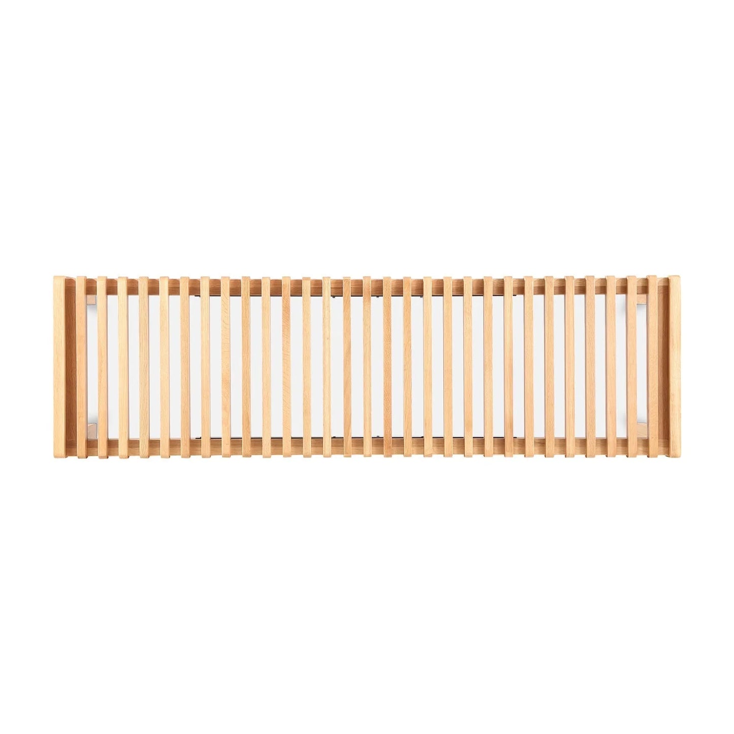 Luxury Solid Wood Slatted Bench European Style for Villa
