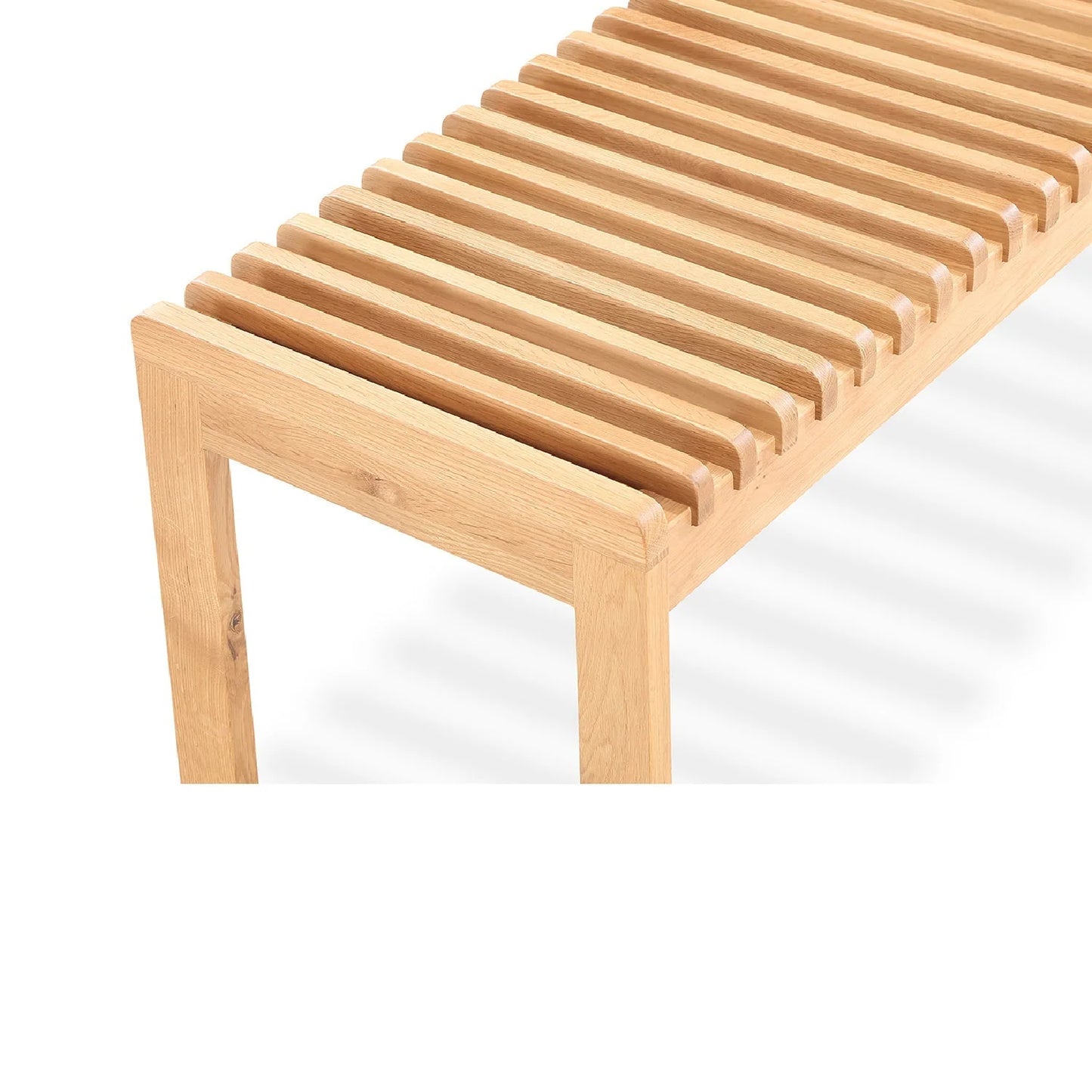 Luxury Solid Wood Slatted Bench European Style for Villa
